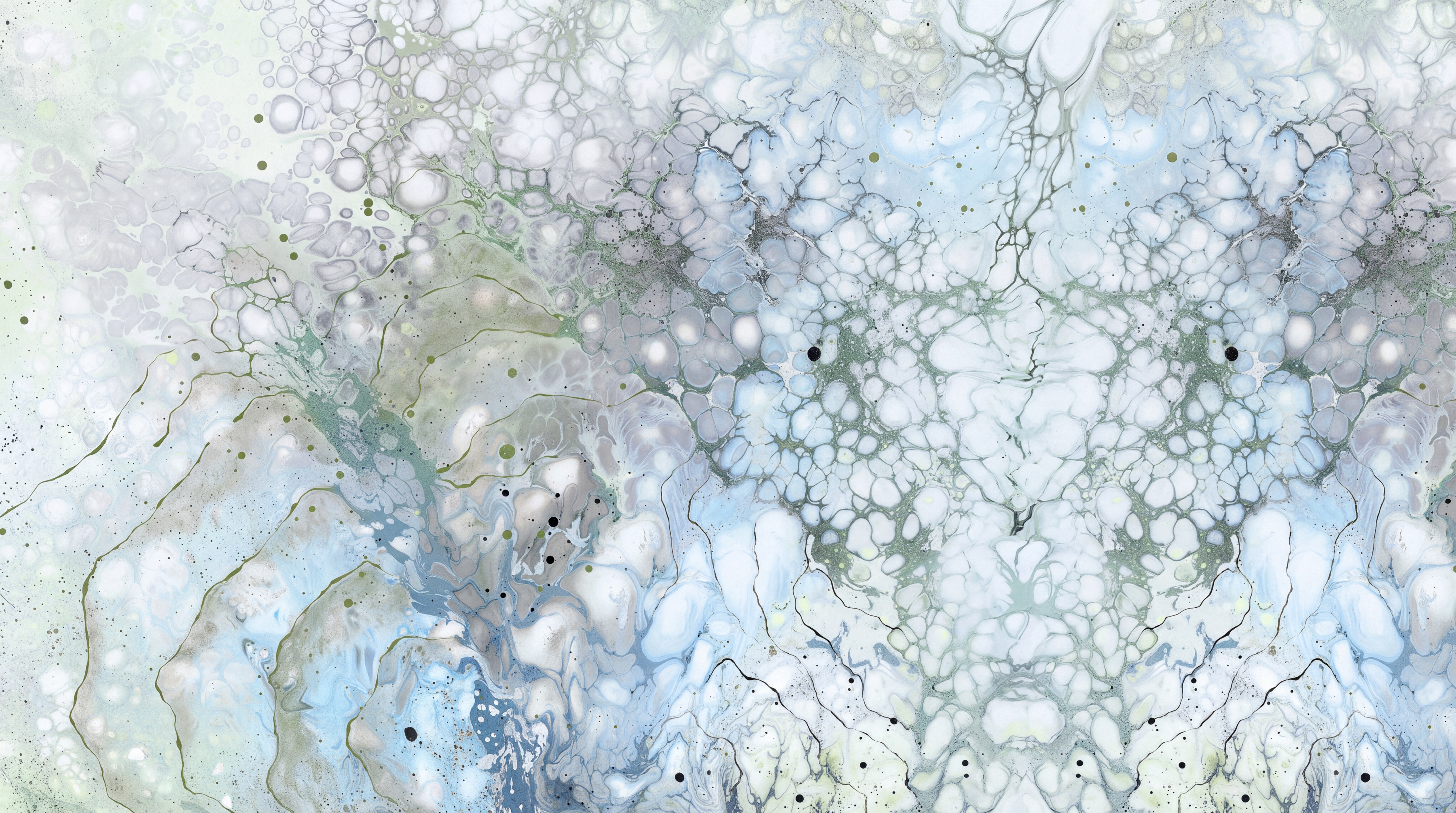 Aqua Marble Decorative Wallpaper Mural, Peel-and-stick Finish