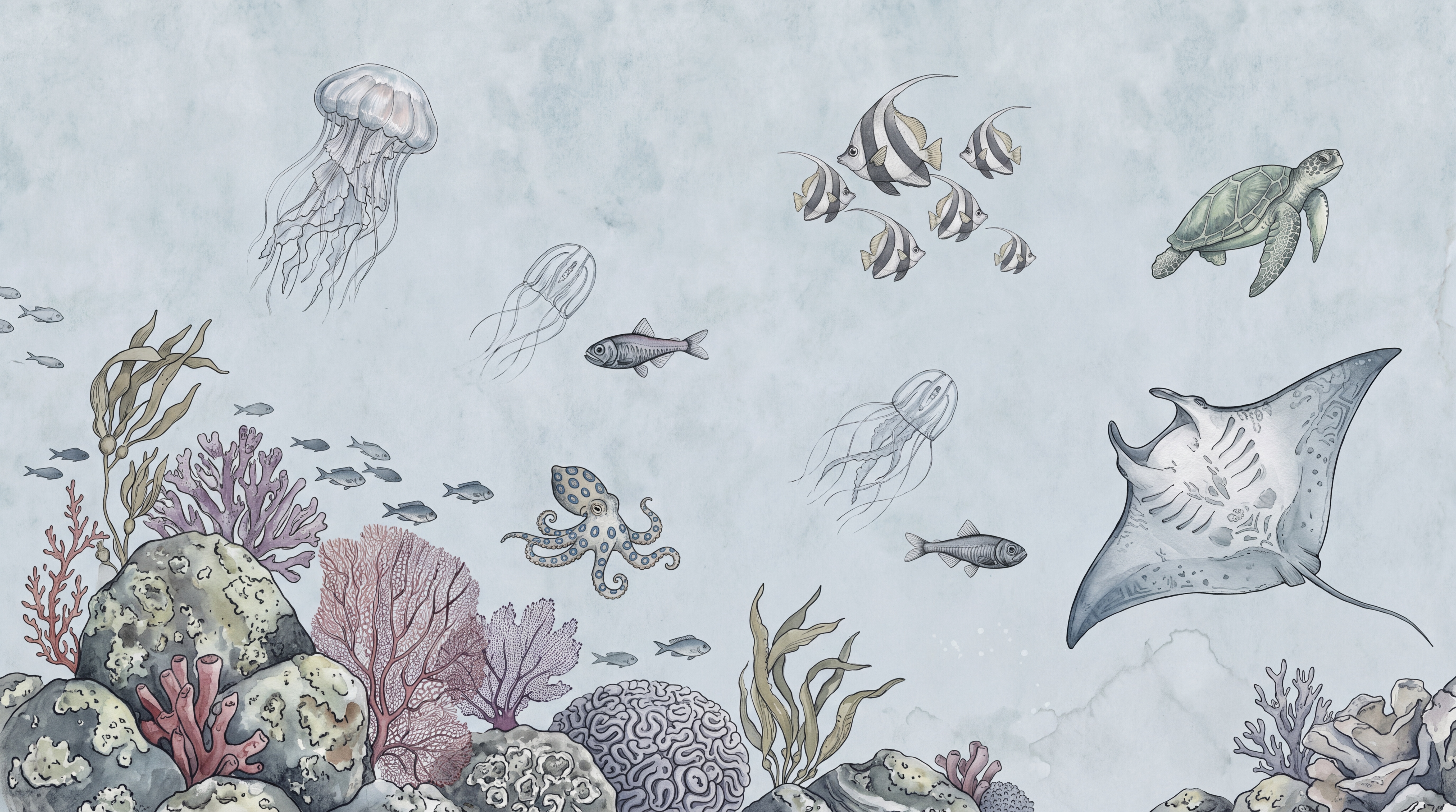 Do You Need Extra Material for Trimming a Wall Mural? — wallpaper mural design preview, peel-and-stick finish