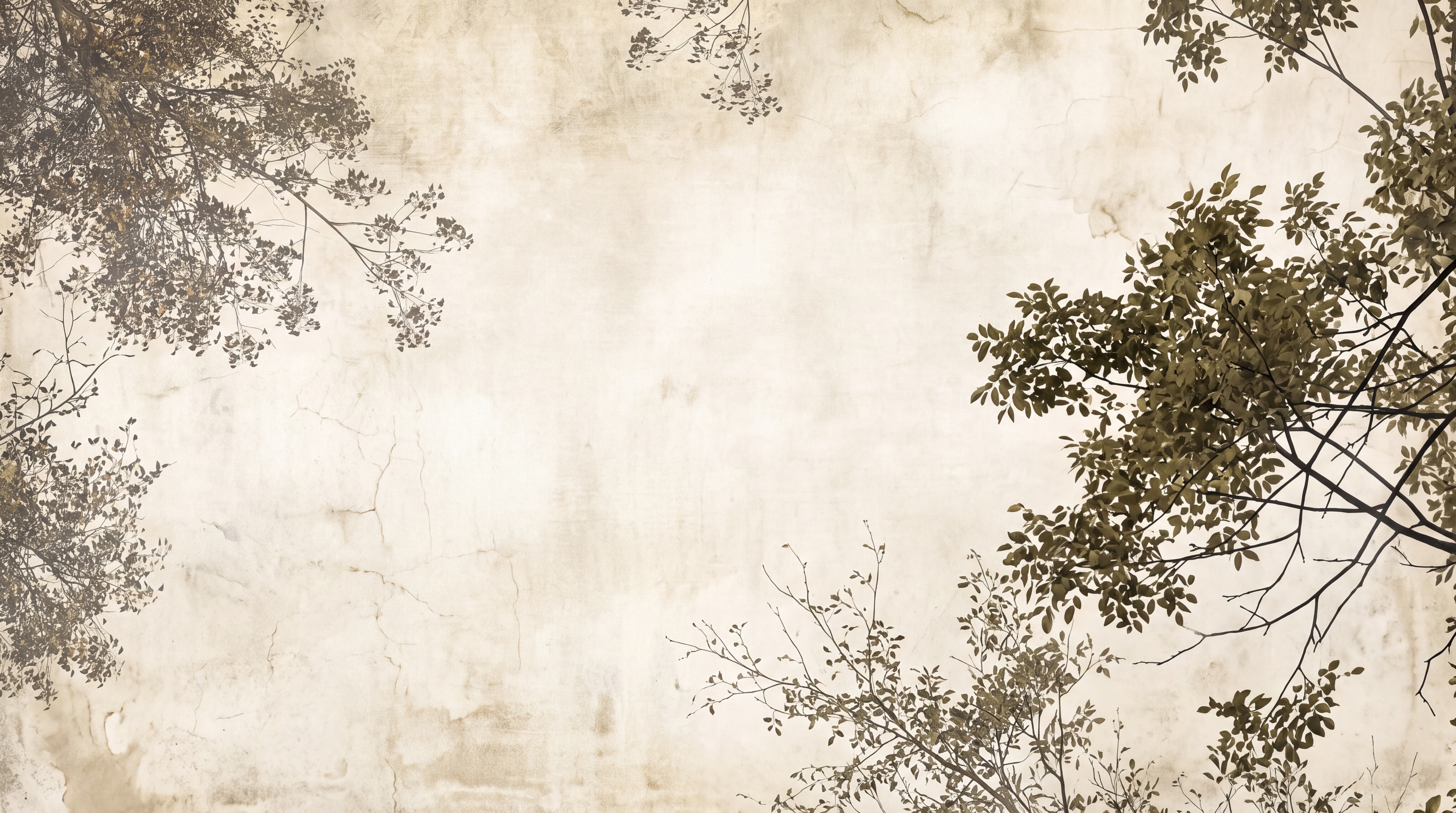Olive Pattern Decorative Wallpaper Mural Layered Abstract Wallpaper, Peel-and-stick Finish
