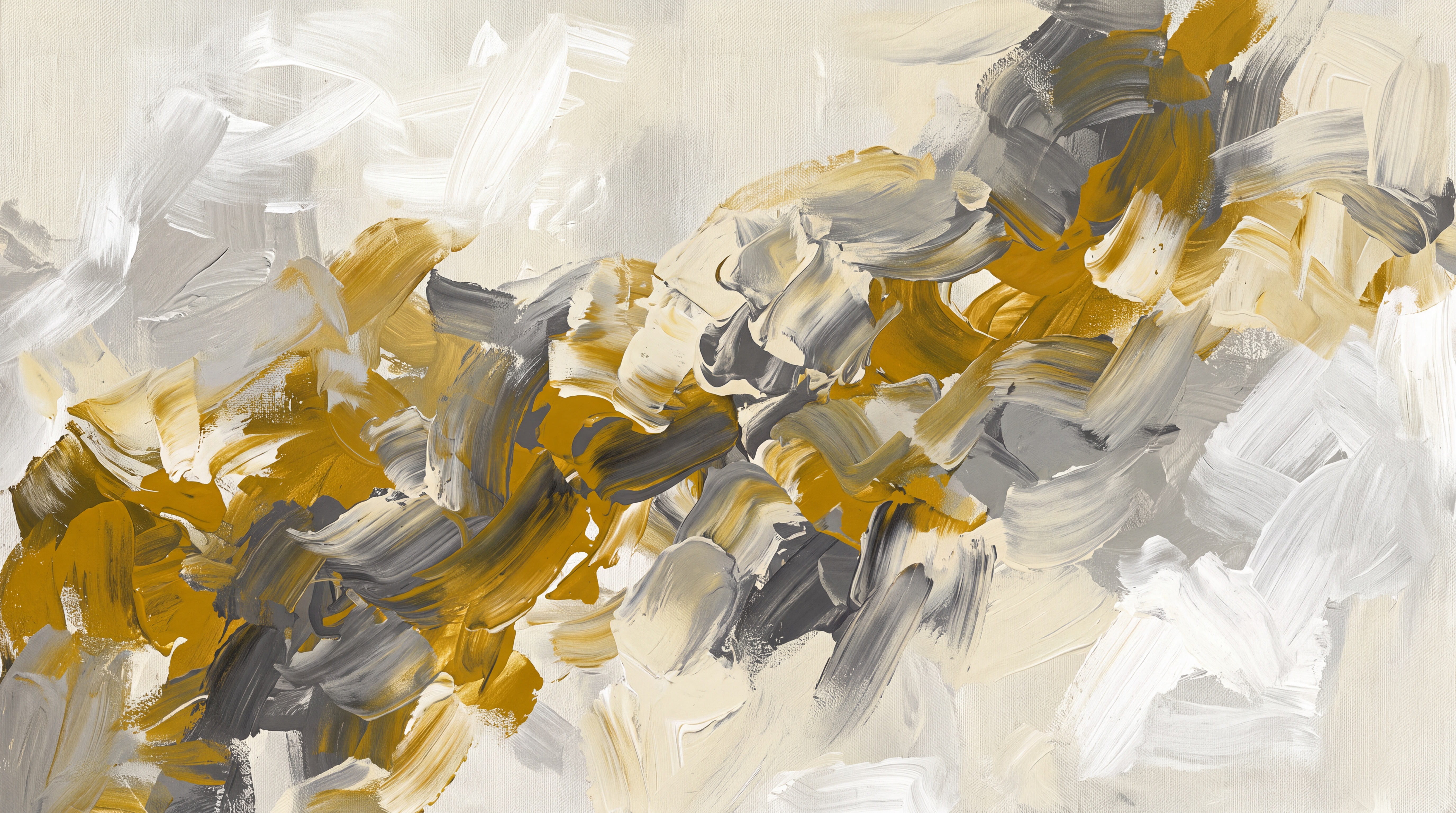 Gold Brushstroke Artful Wallpaper Mural, Peel-and-stick Finish
