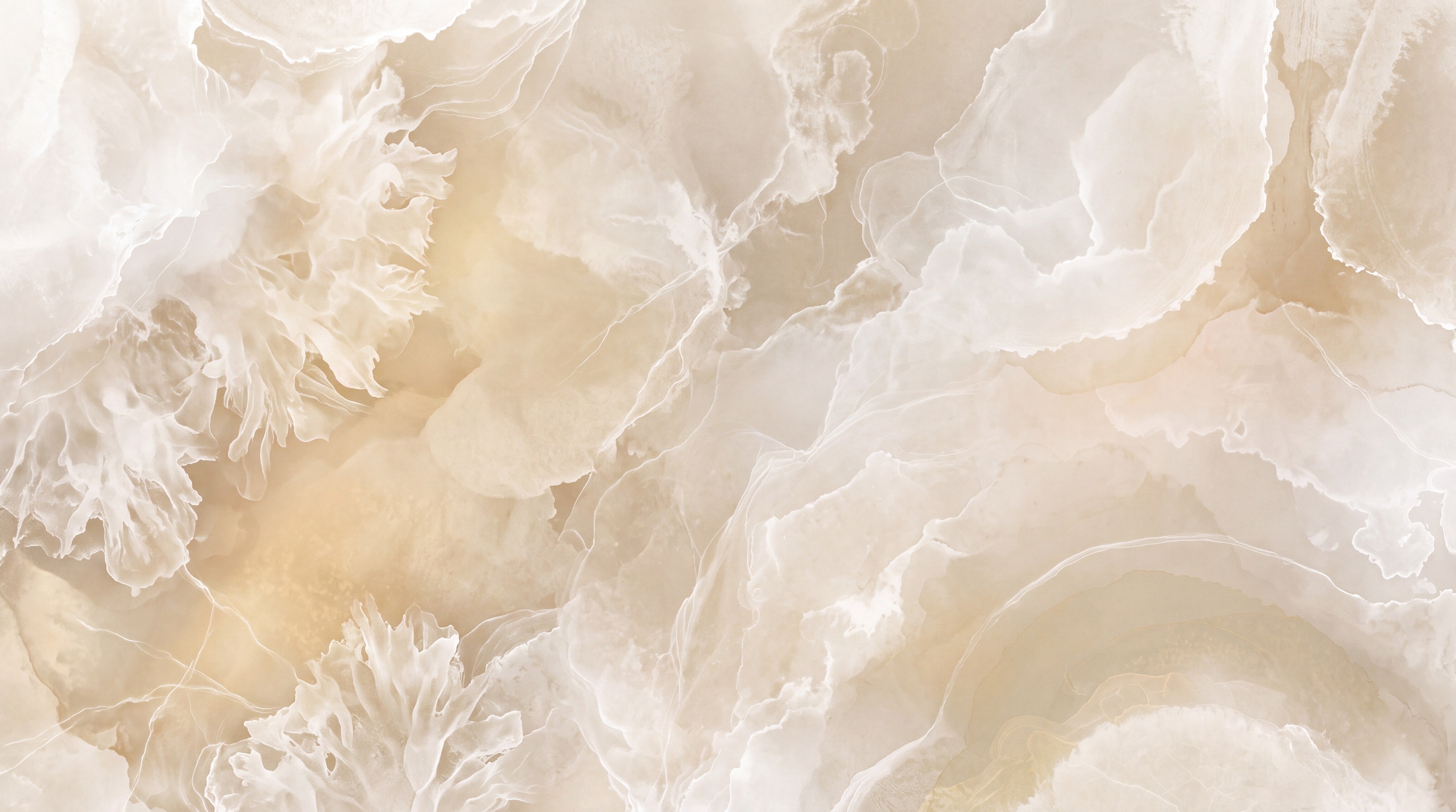 Beige Marble Decorative Layered Wallpaper Mural, Peel-and-stick Finish