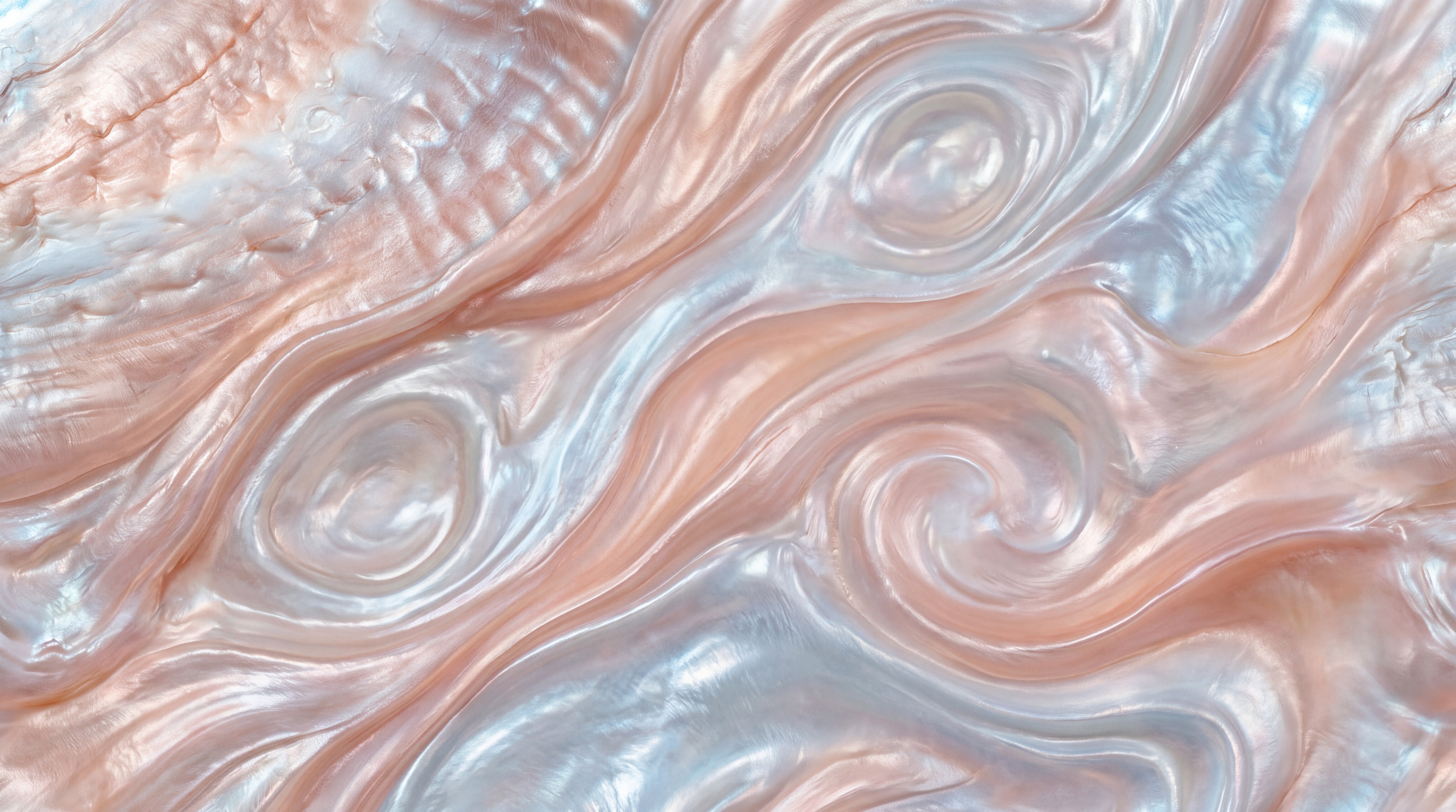 Peach Swirl Artful Wallpaper Mural Living-room-wallpaper-murals, Peel-and-stick Finish