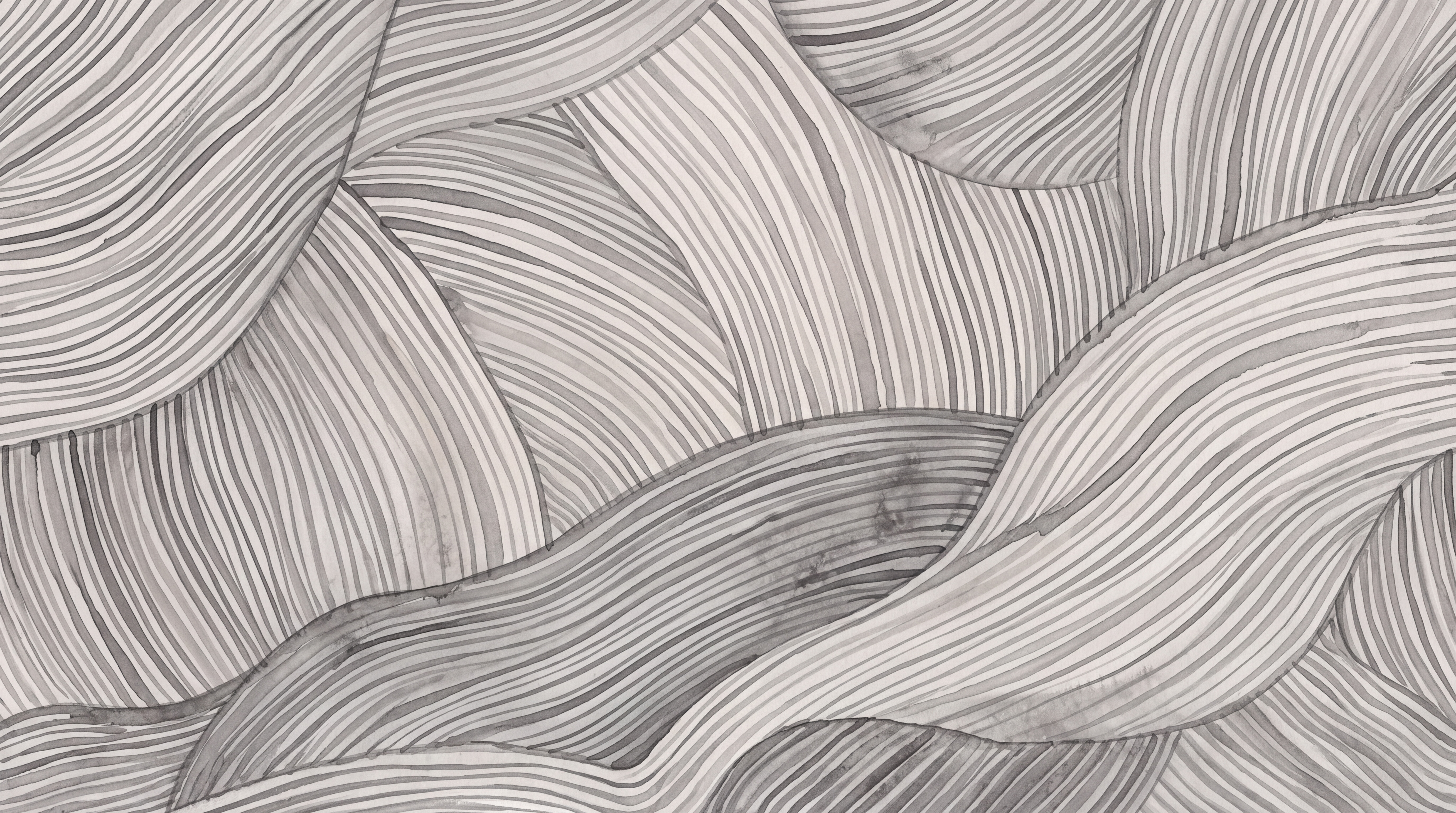 Grey Pattern Decorative Wallpaper Mural Layered Textured Wallpaper Mural, Peel-and-stick Finish