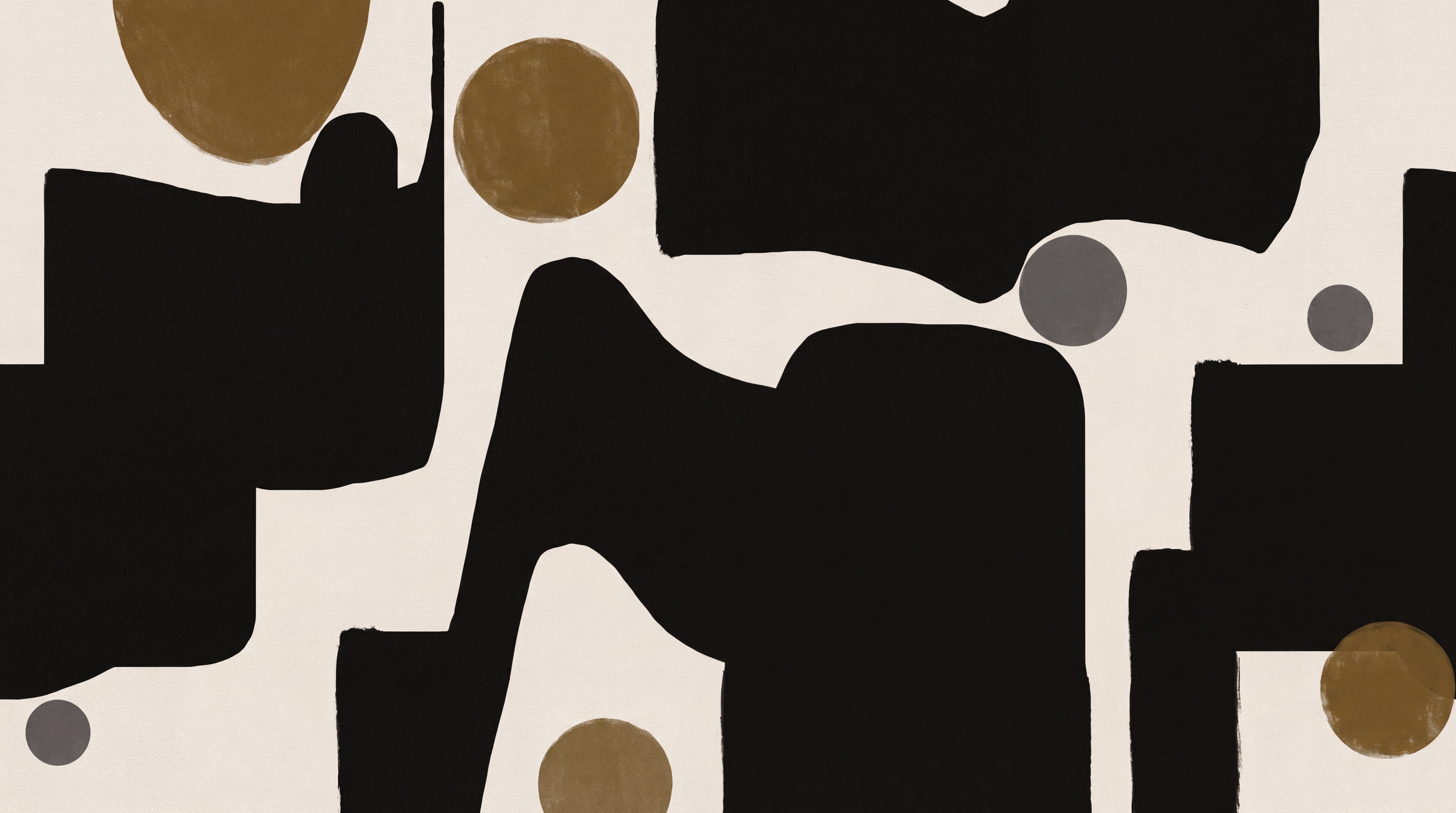 Black Shaped Abstract Decorative Wallpaper Mural Entryway-wallpaper-murals, Peel-and-stick Finish