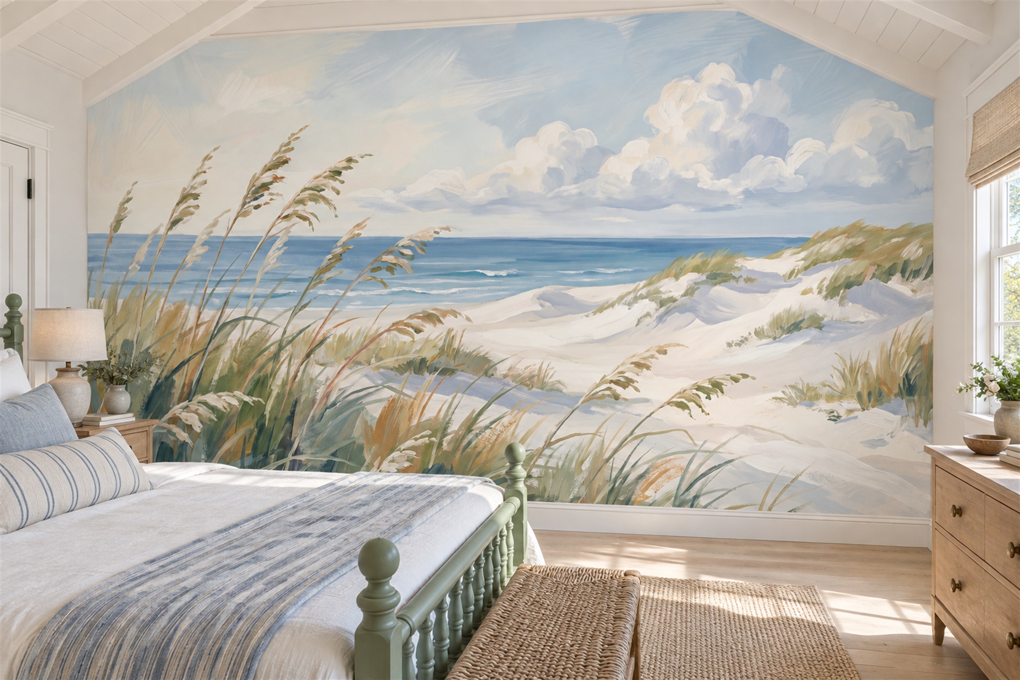 Beige Pattern Decorative Wallpaper Mural Layered Detail Wallpaper Mural Bedroom-wallpaper-murals, Peel-and-stick Finish