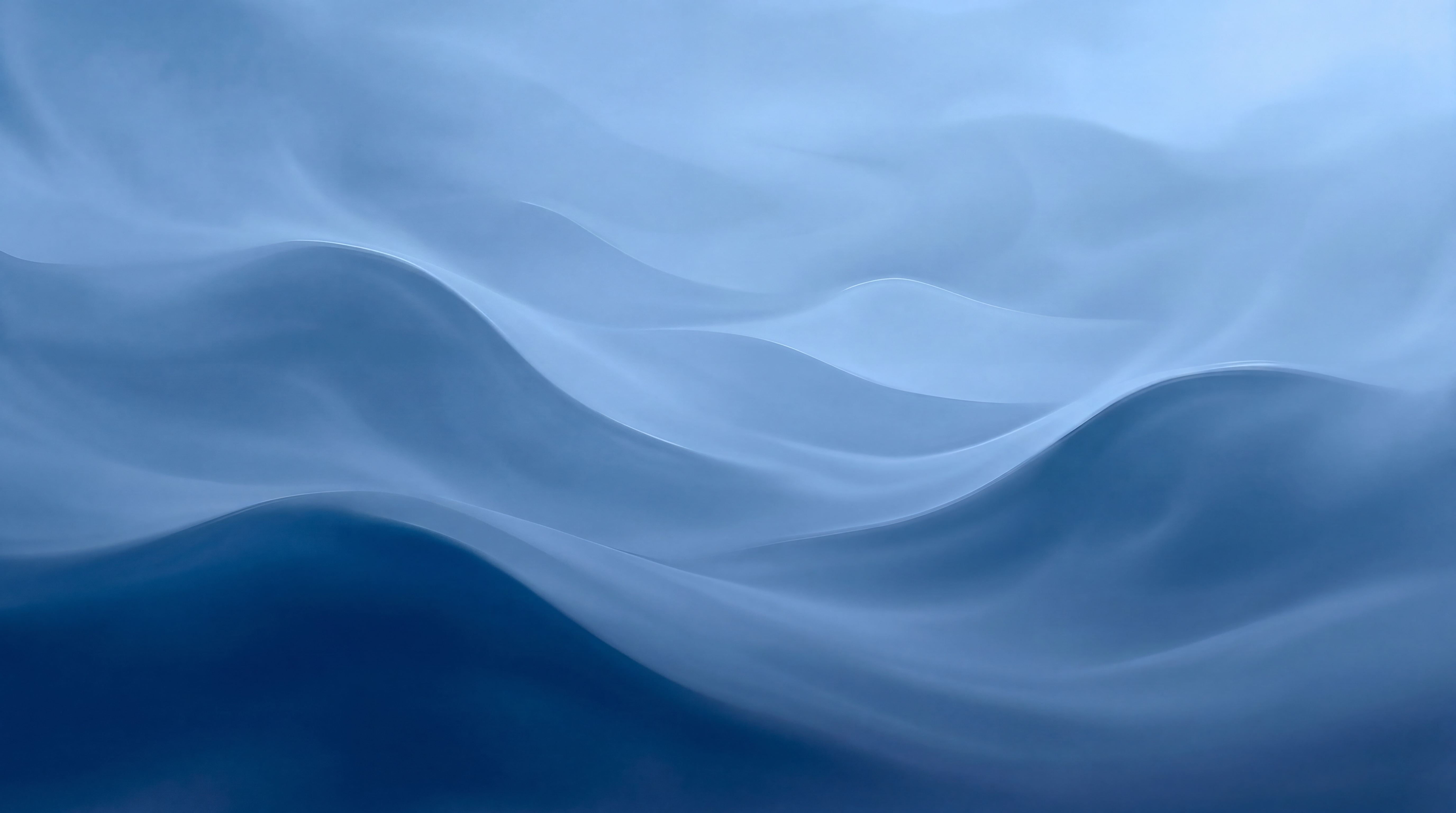 Blue Waves Artful Layered Wallpaper Mural Home-office-wallpaper-murals, Peel-and-stick Finish