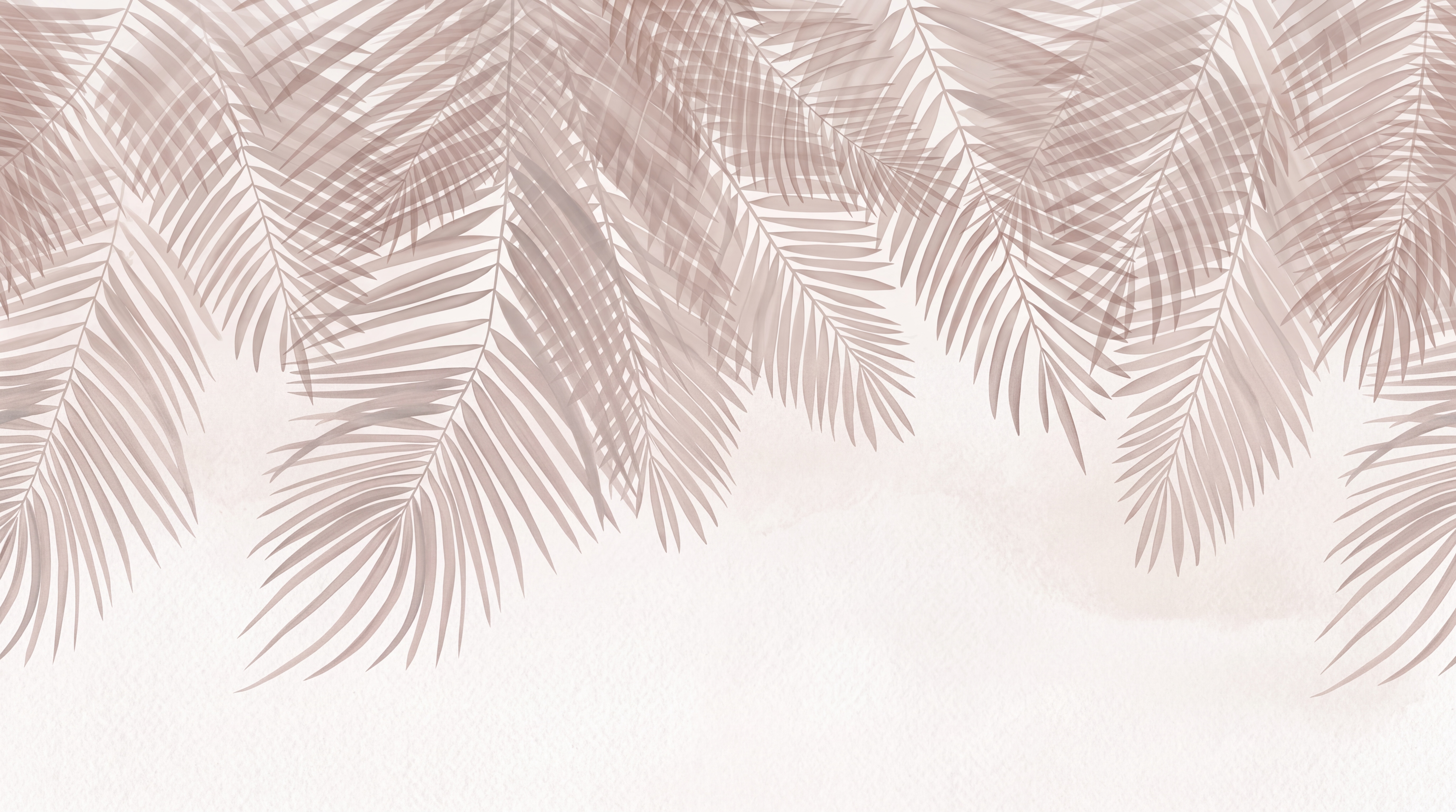 Pink Tropical Artful Wallpaper Mural, Peel-and-stick Finish