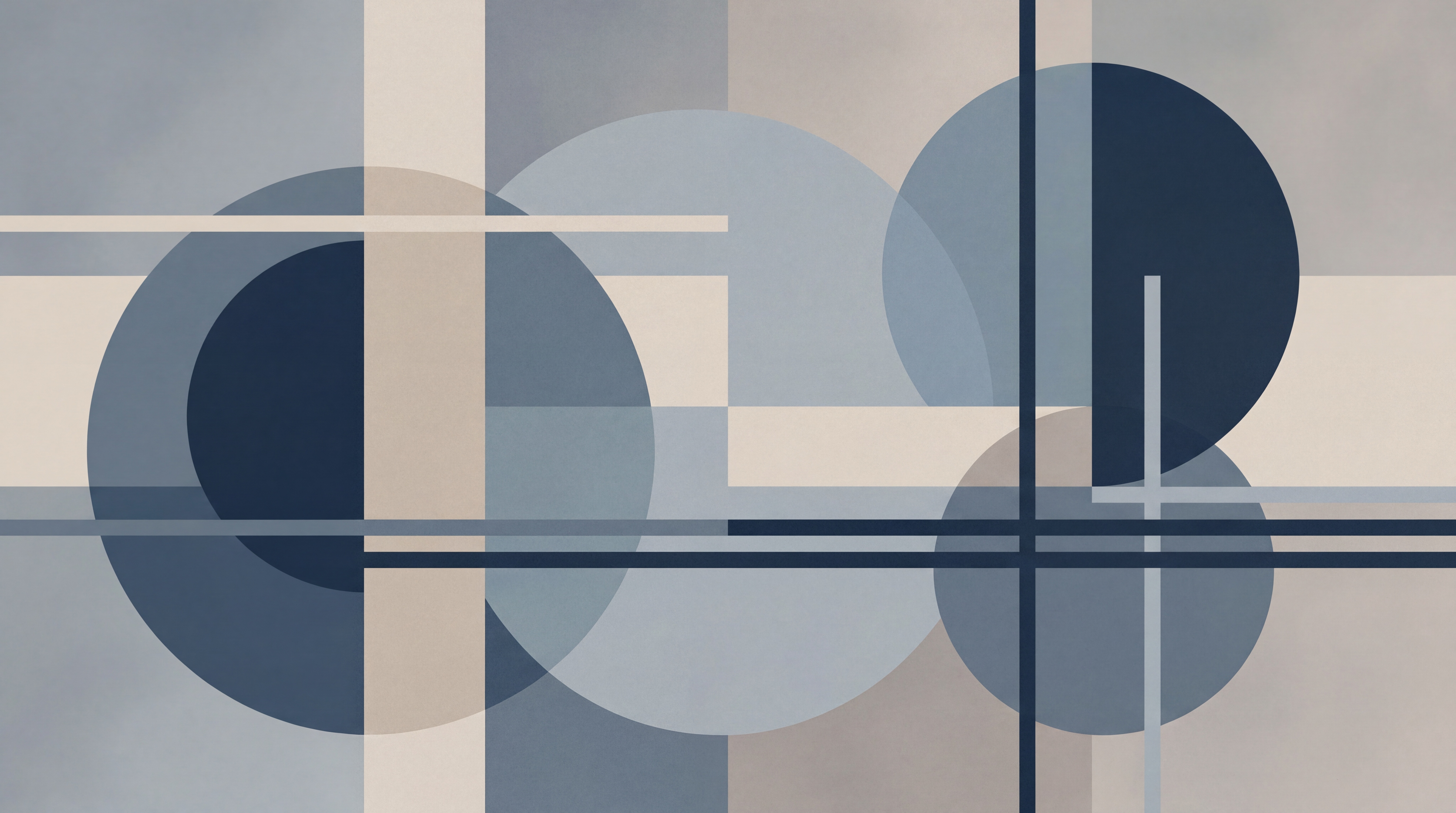 Blue Circular Abstract Wallpaper Mural, Peel-and-stick Finish