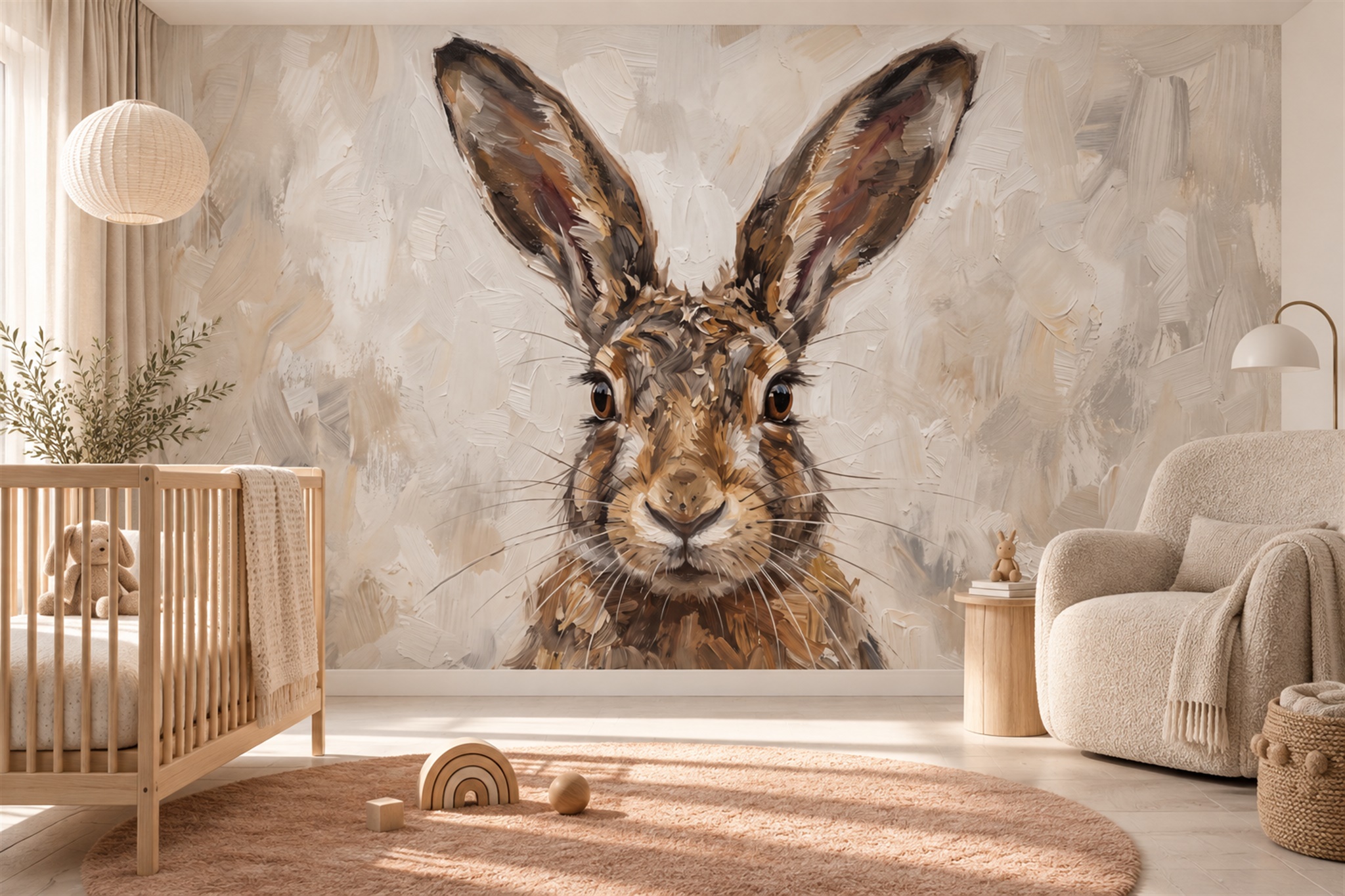 Beige Pattern Decorative Wallpaper Mural Layered Layered Wallpaper Mural Dining-room-wallpaper-murals, Peel-and-stick Finish