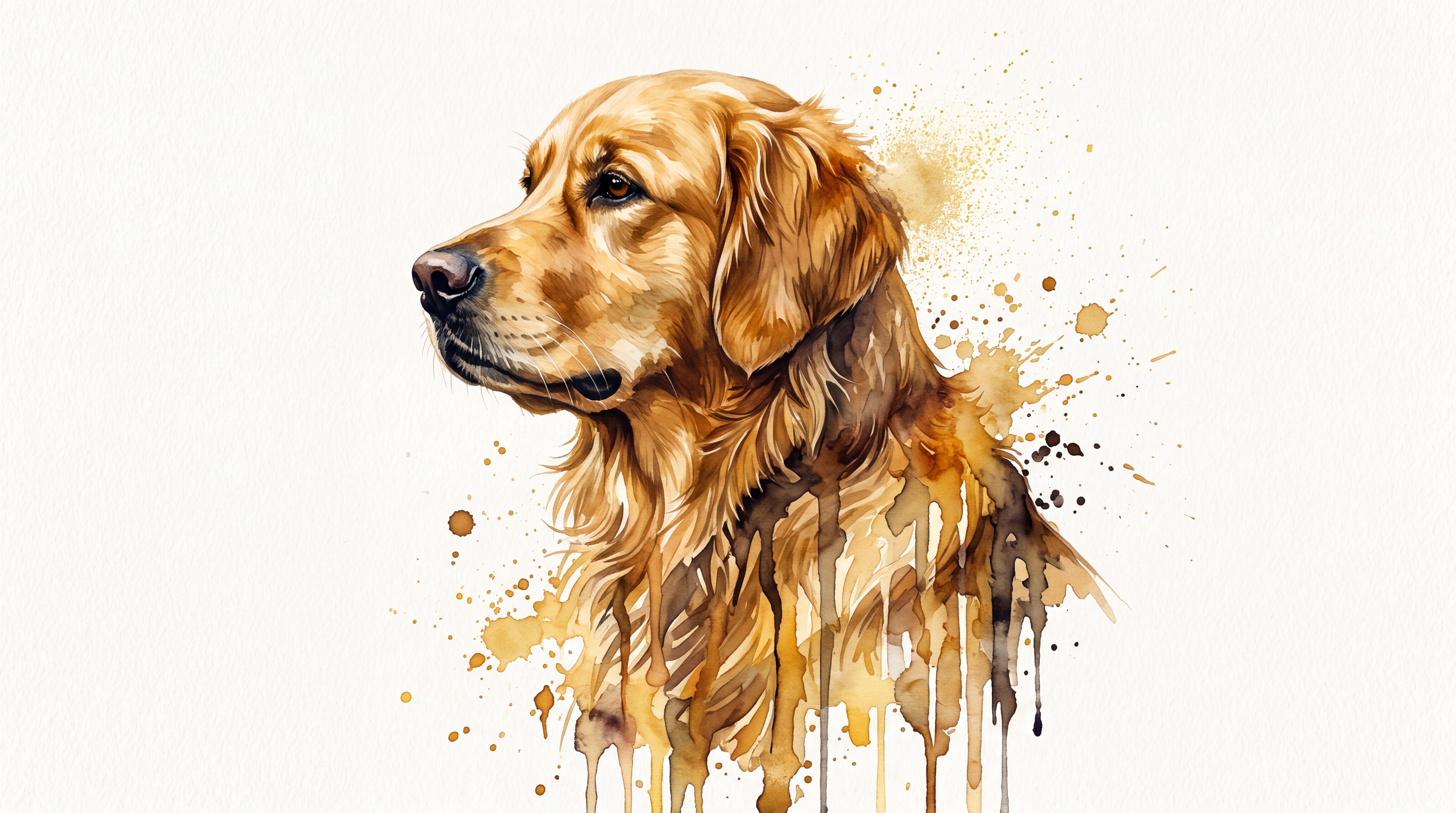 Gold Art Artful Wallpaper Mural, Peel-and-stick Finish