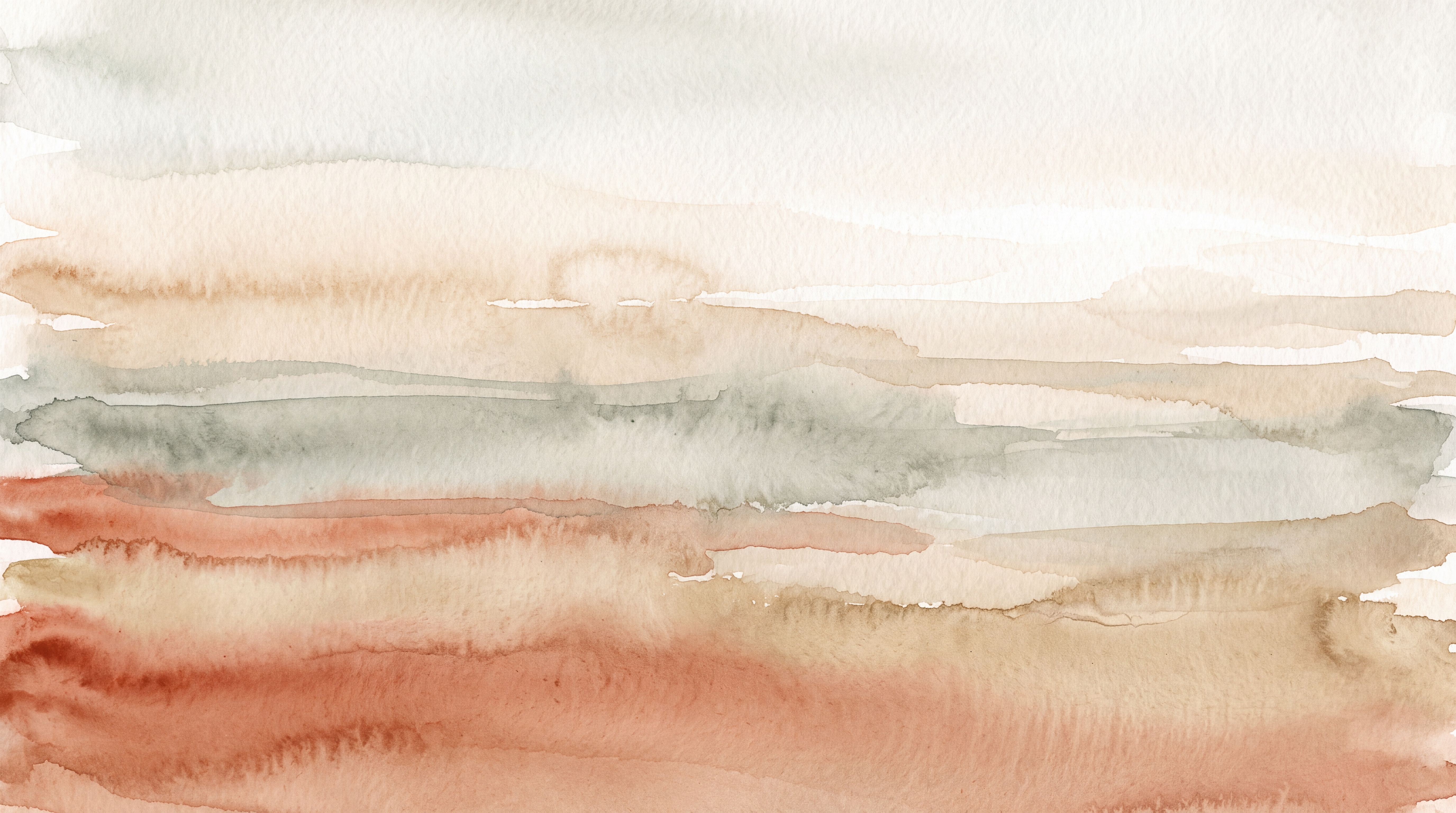 Rust Watercolour Artful Wallpaper Mural, Peel-and-stick Finish