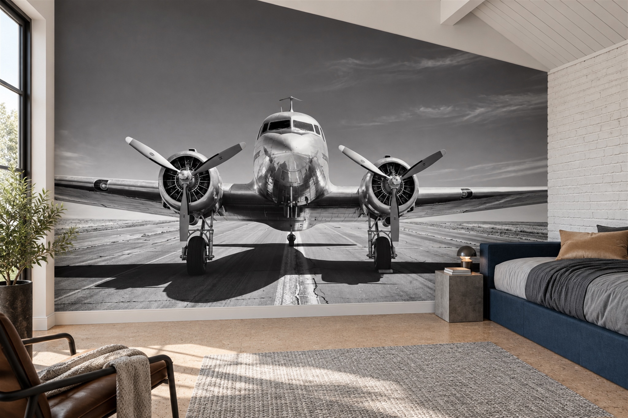 Grey Pattern Decorative Wallpaper Mural Layered Expressive Wallpaper Bedroom-wallpaper-murals, Peel-and-stick Finish