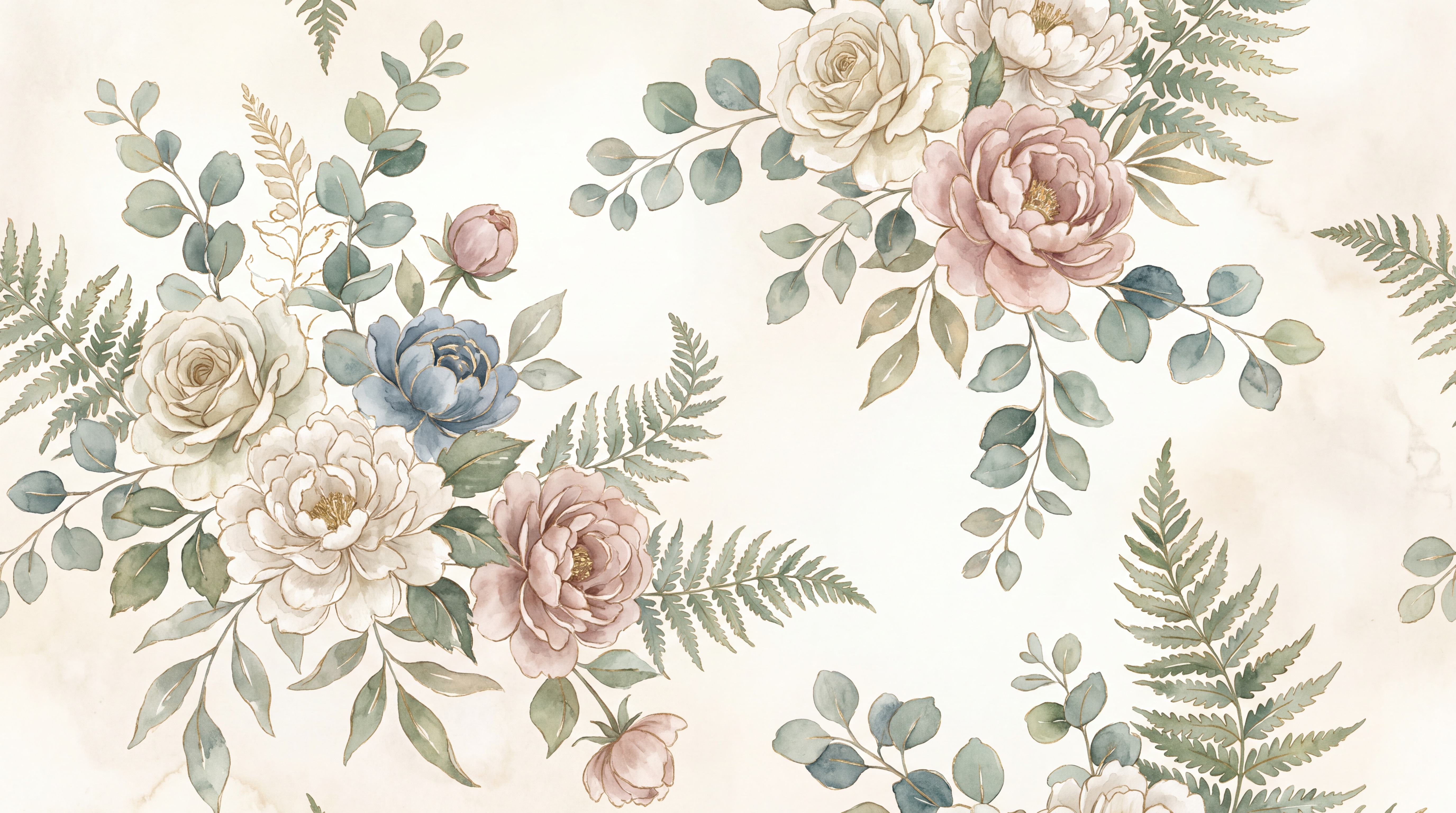 Pink Floral Botanical Wallpaper Mural Layered, Peel-and-stick Finish