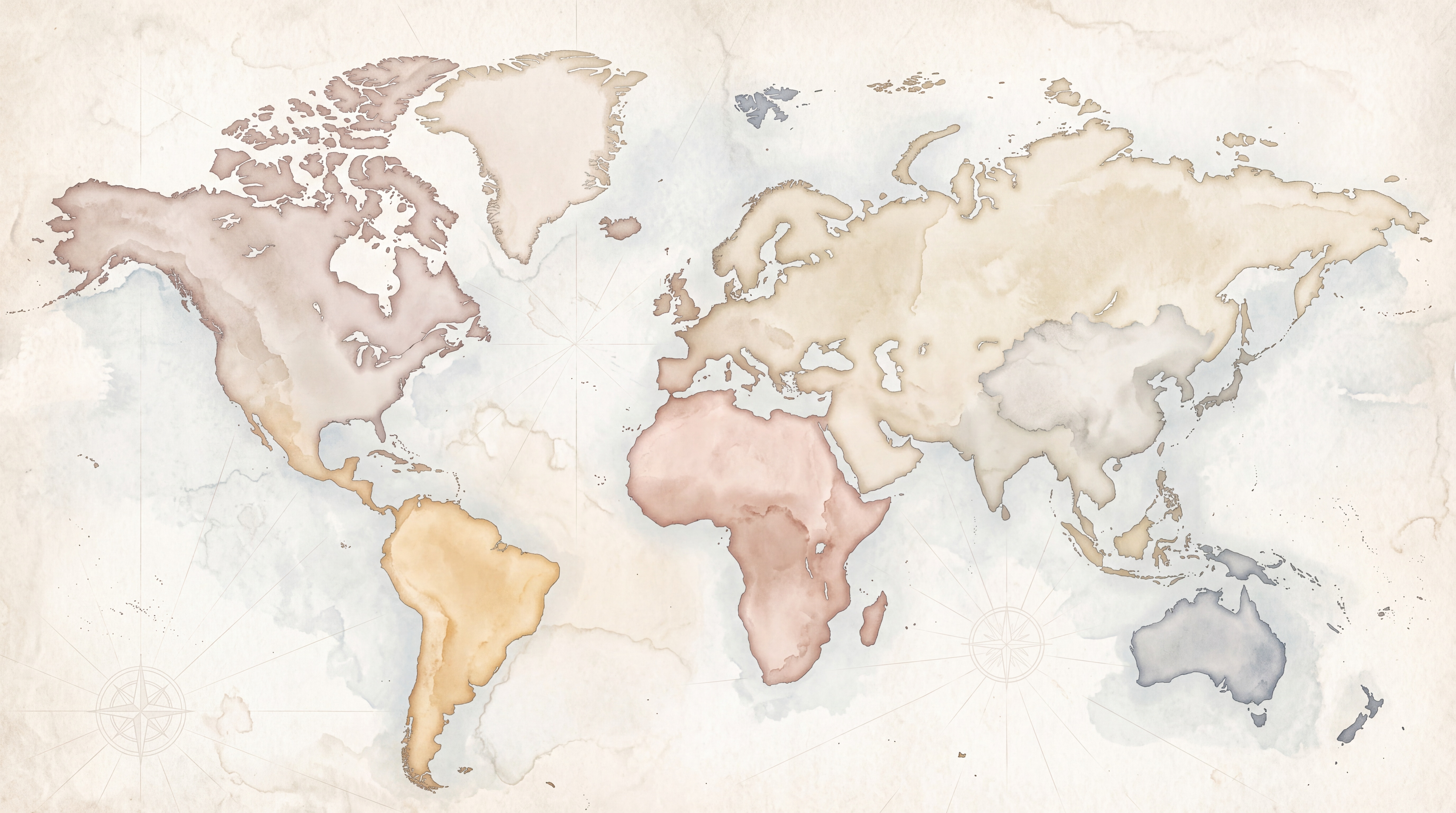Beige Map Artful Abstract Wallpaper Mural, Peel-and-stick Finish
