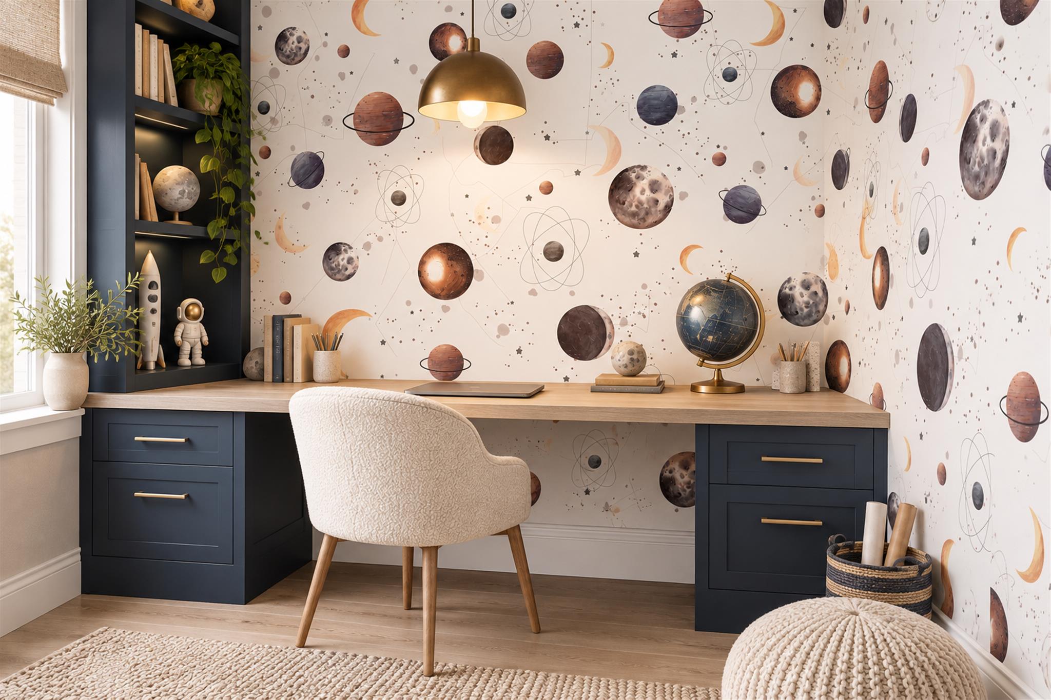 Can You Use a Mural Wallpaper on Two Adjoining Walls? — wallpaper mural design preview, peel-and-stick finish