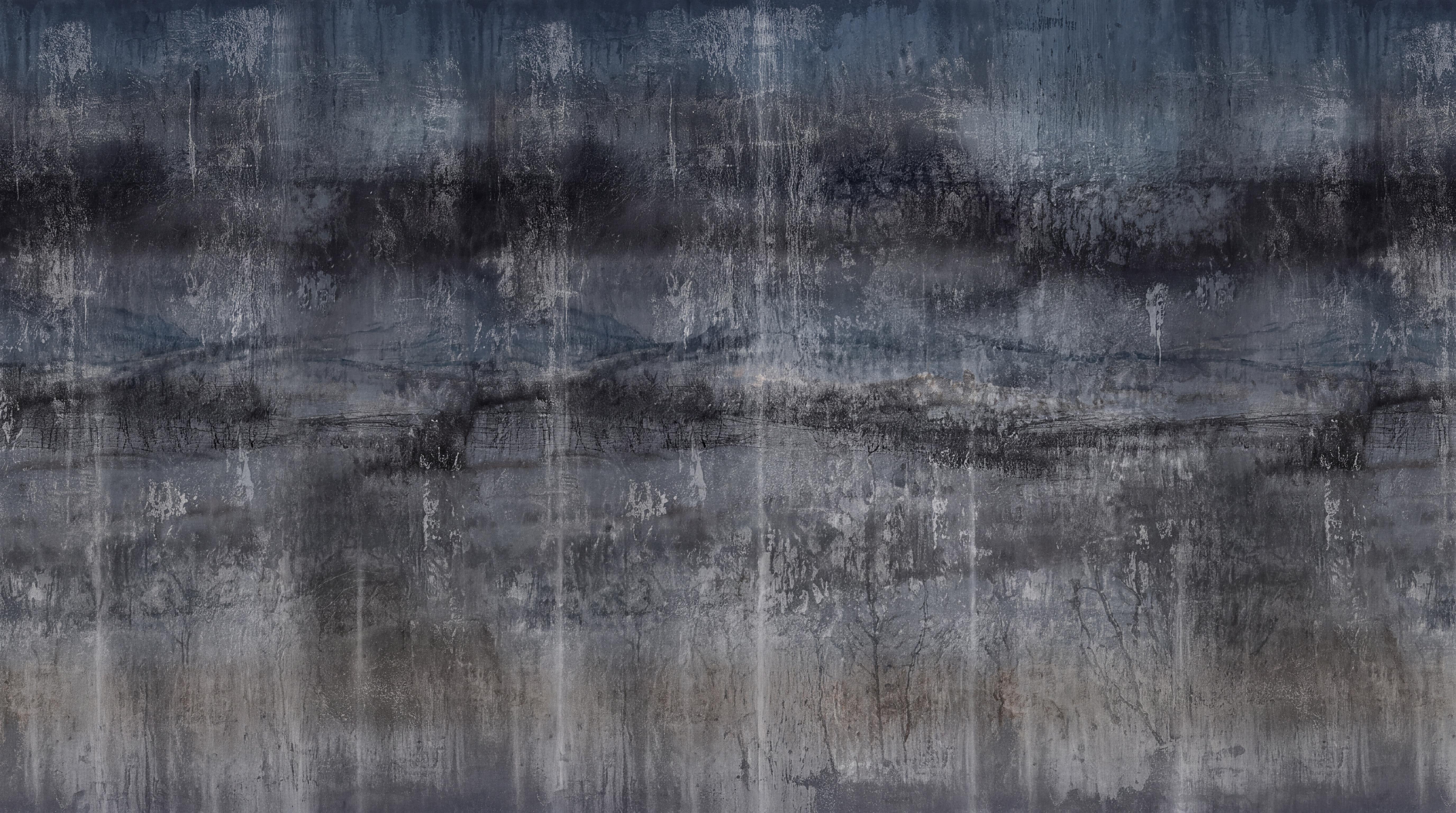 Grey Textured Artful Wallpaper Mural, Peel-and-stick Finish