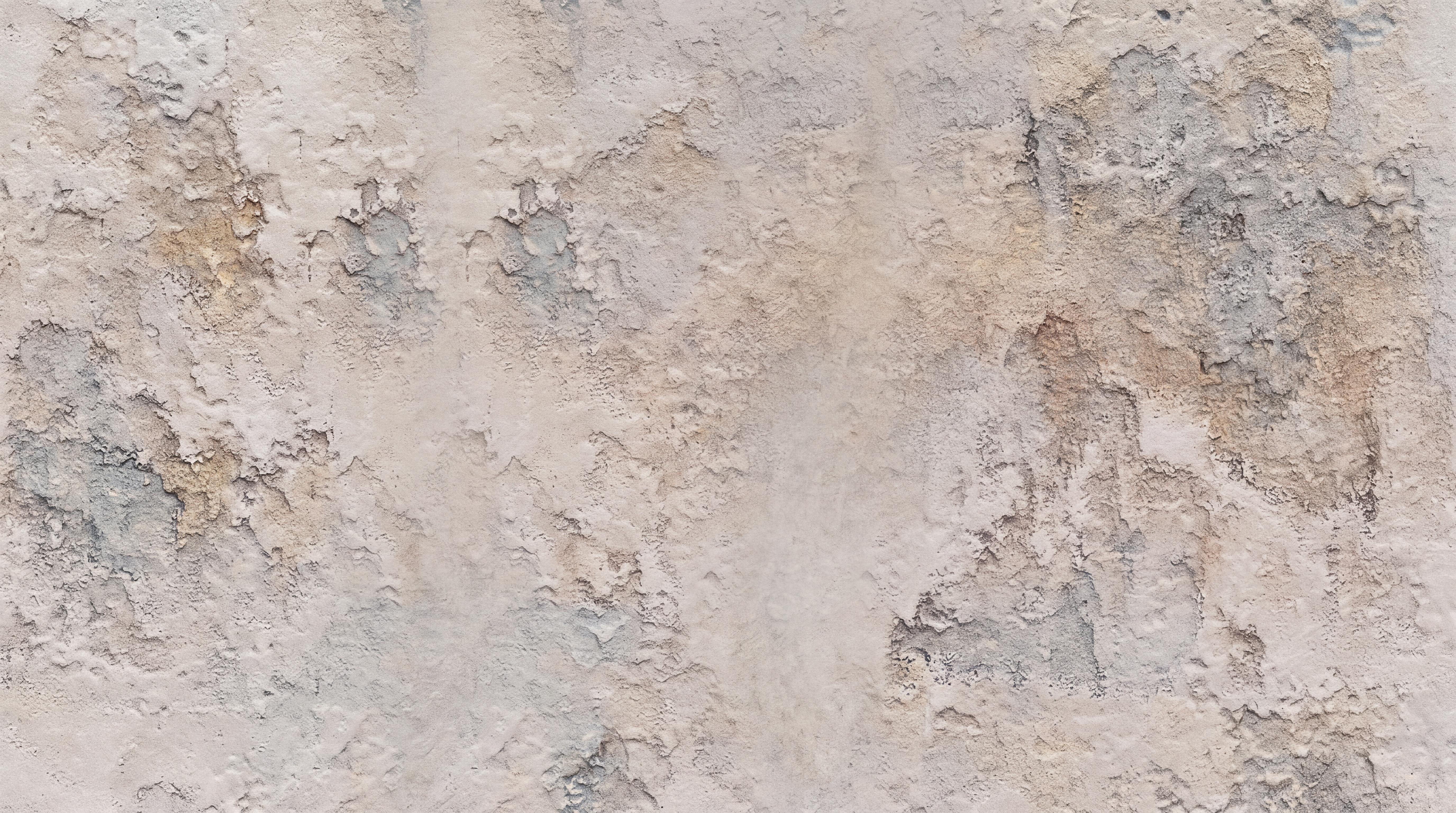 Beige Plaster Decorative Wallpaper Mural, Peel-and-stick Finish