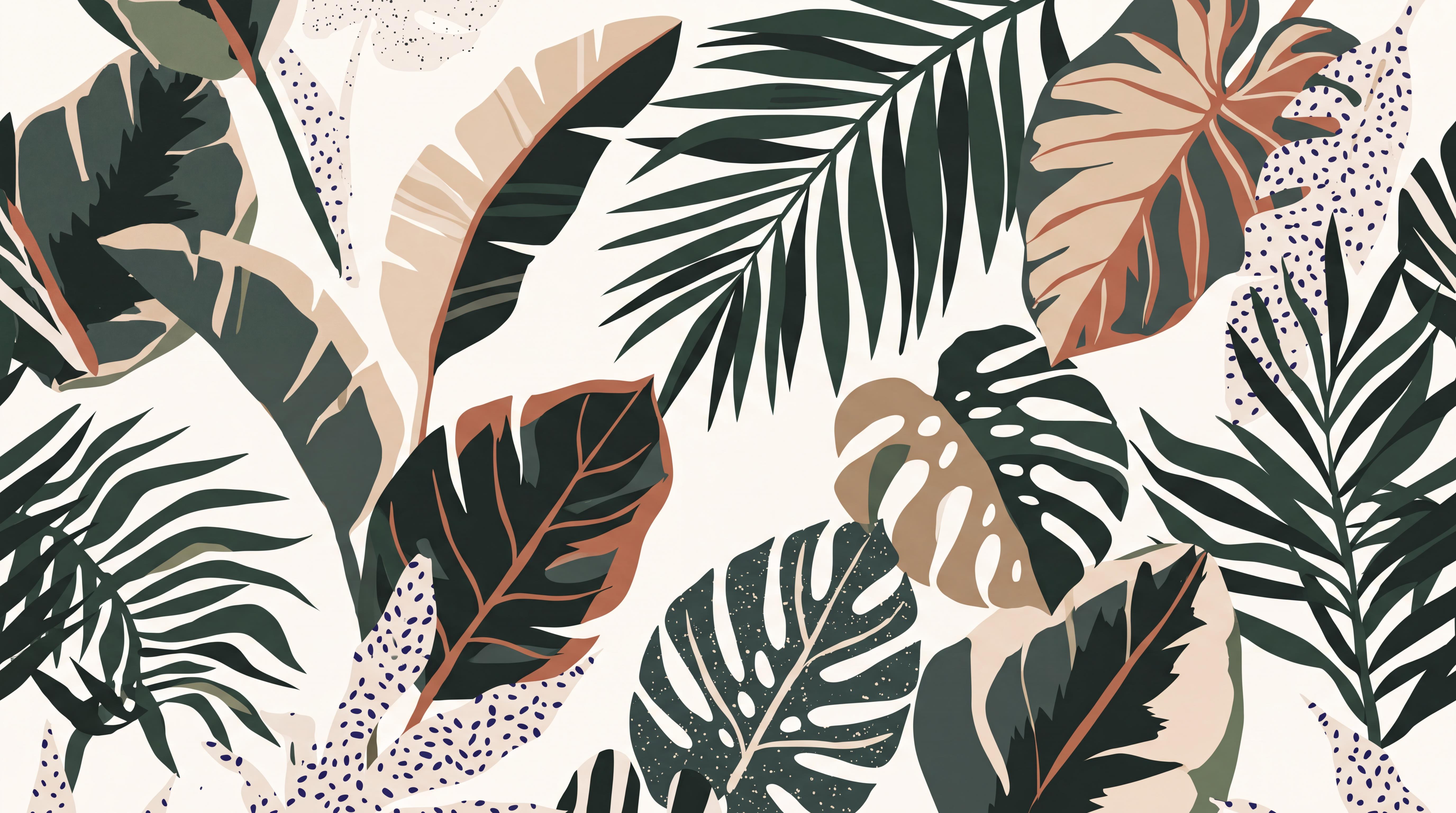 Green Leaf Botanical Textured Wallpaper Mural, Peel-and-stick Finish