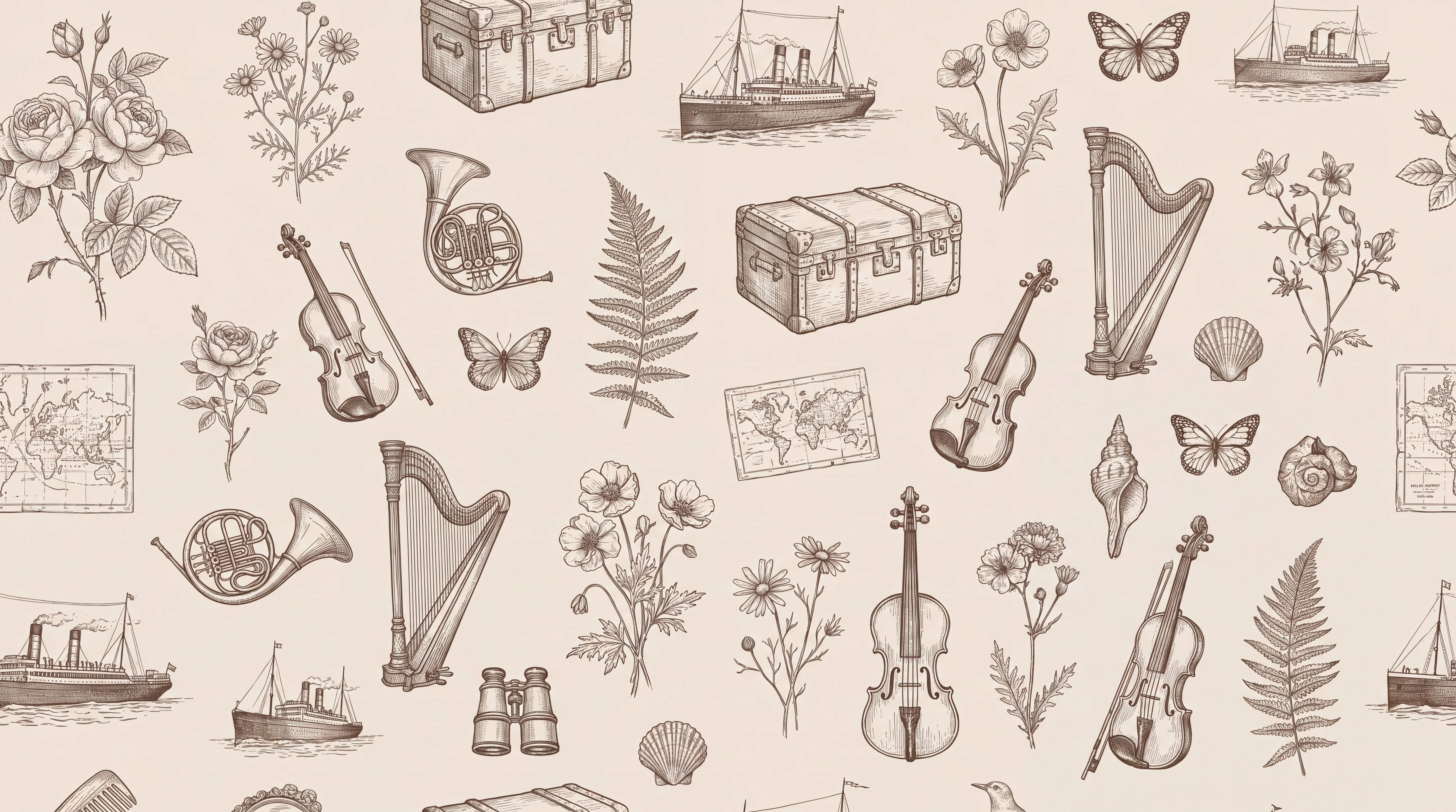 Beige Pattern Decorative Wallpaper Mural Layered Brushwork Wallpaper, Peel-and-stick Finish