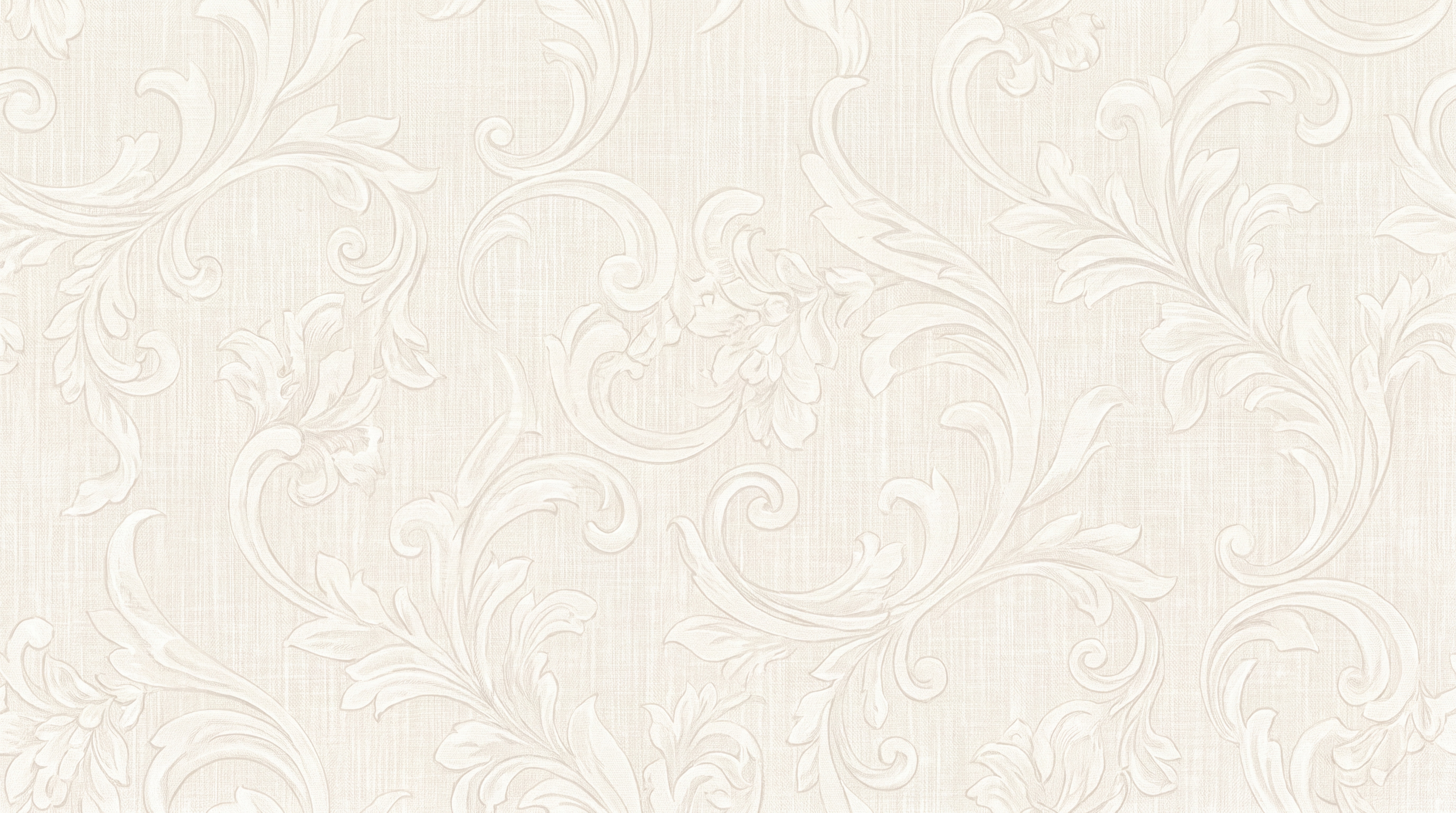 Ivory Pattern Decorative Illustrated Wallpaper Mural, Peel-and-stick Finish