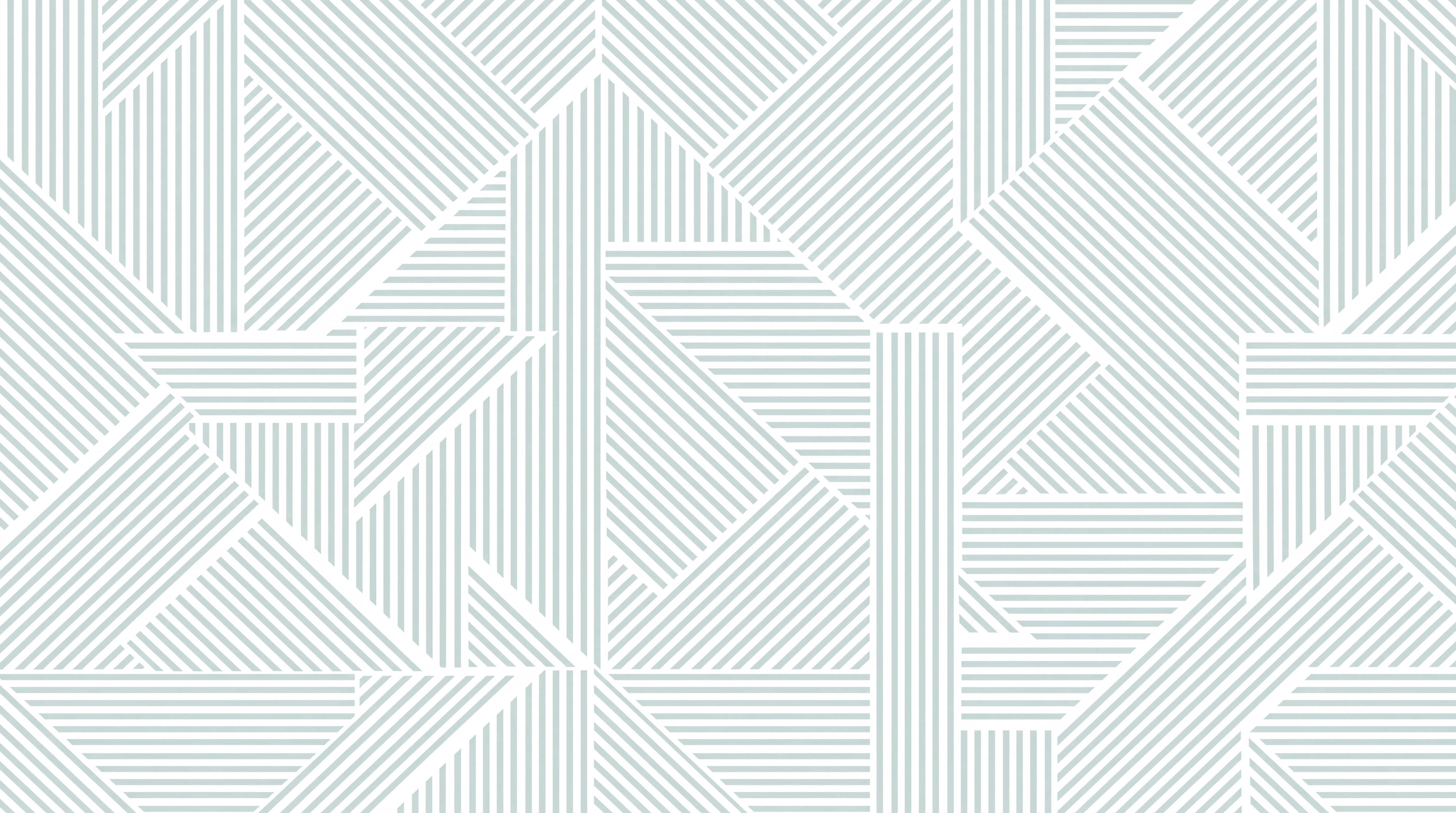 Mint Striped Abstract Wallpaper Mural, Peel-and-stick Finish