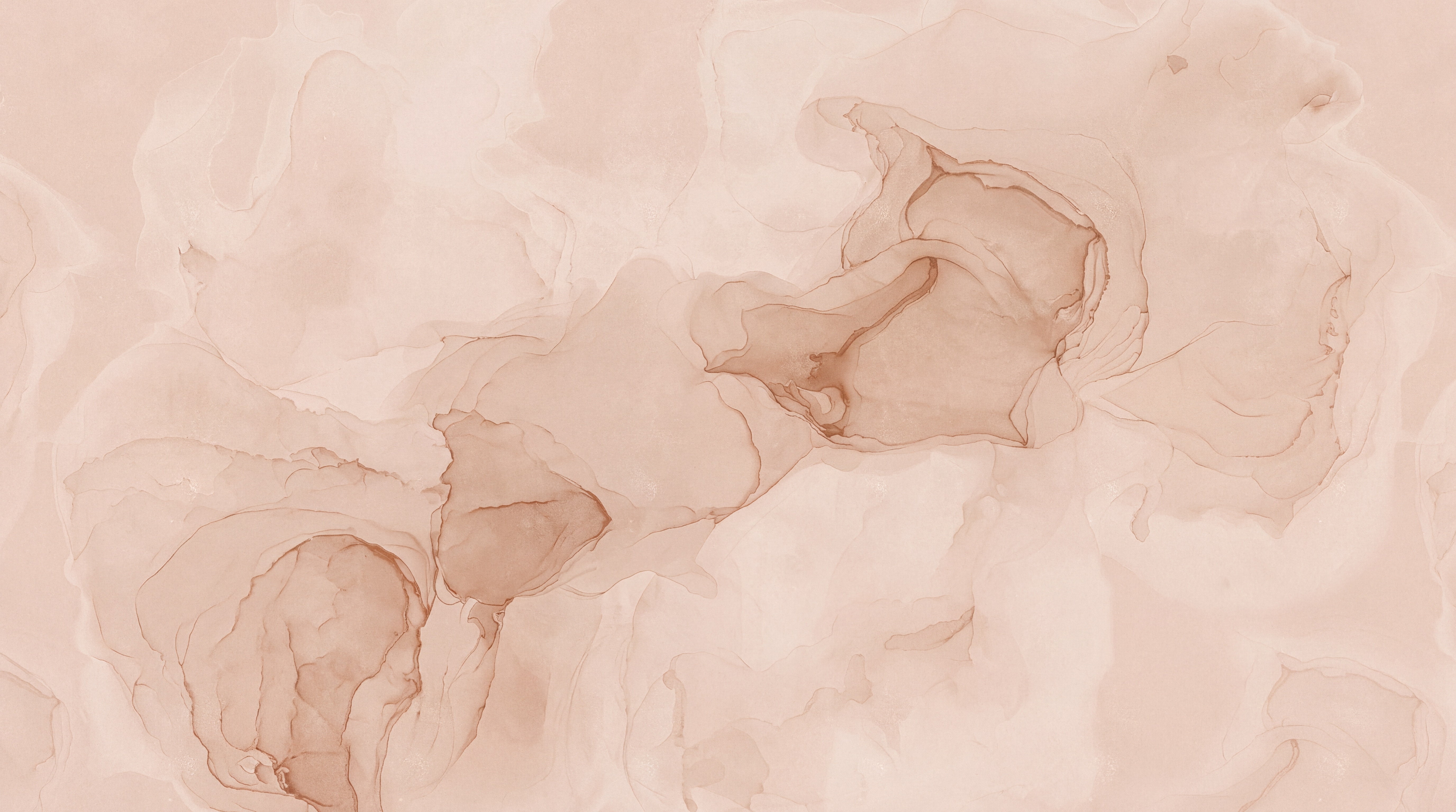Peach Ink Artful Wallpaper Mural, Peel-and-stick Finish