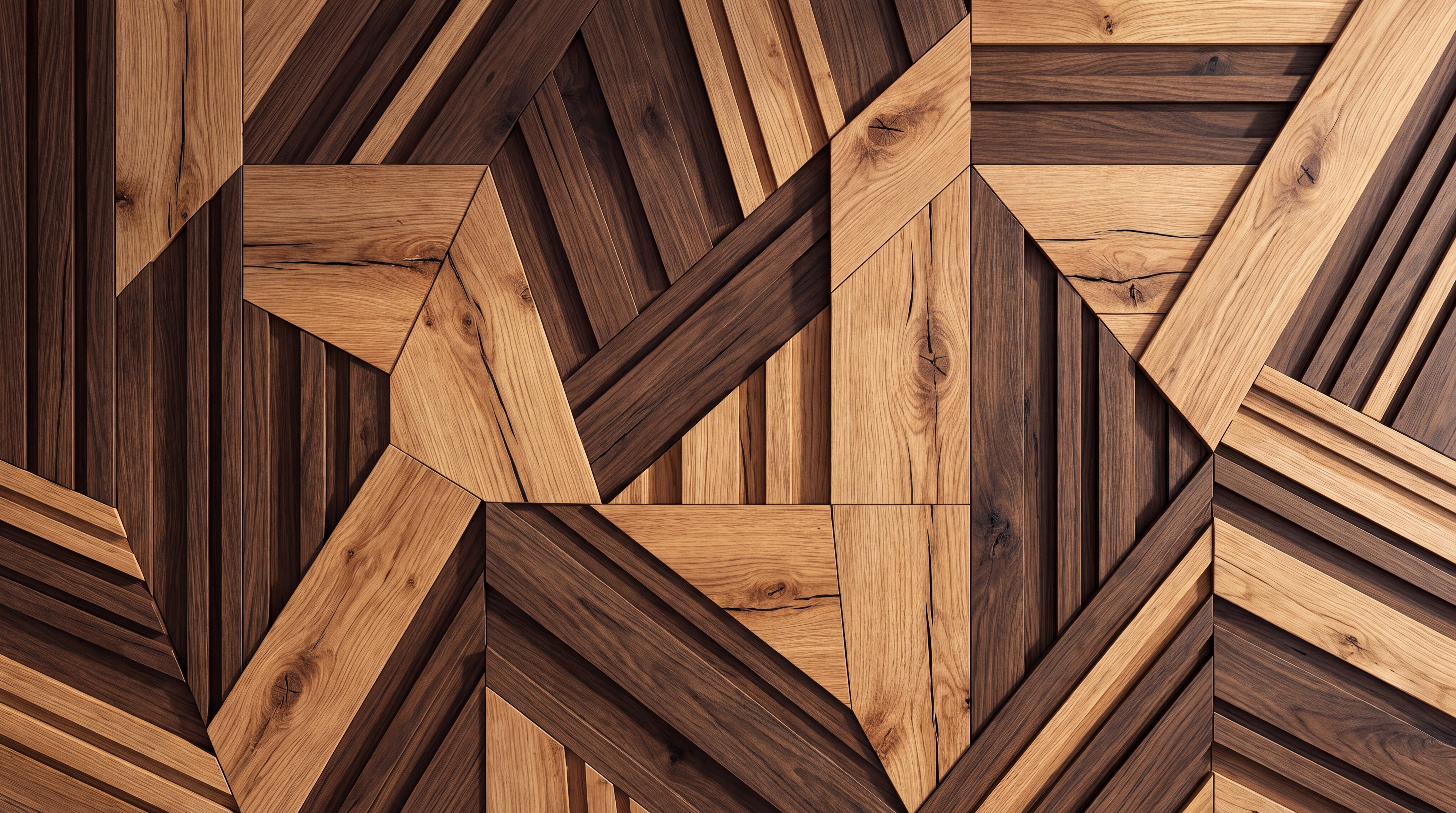 Brown Wood Decorative Wallpaper Mural, Peel-and-stick Finish