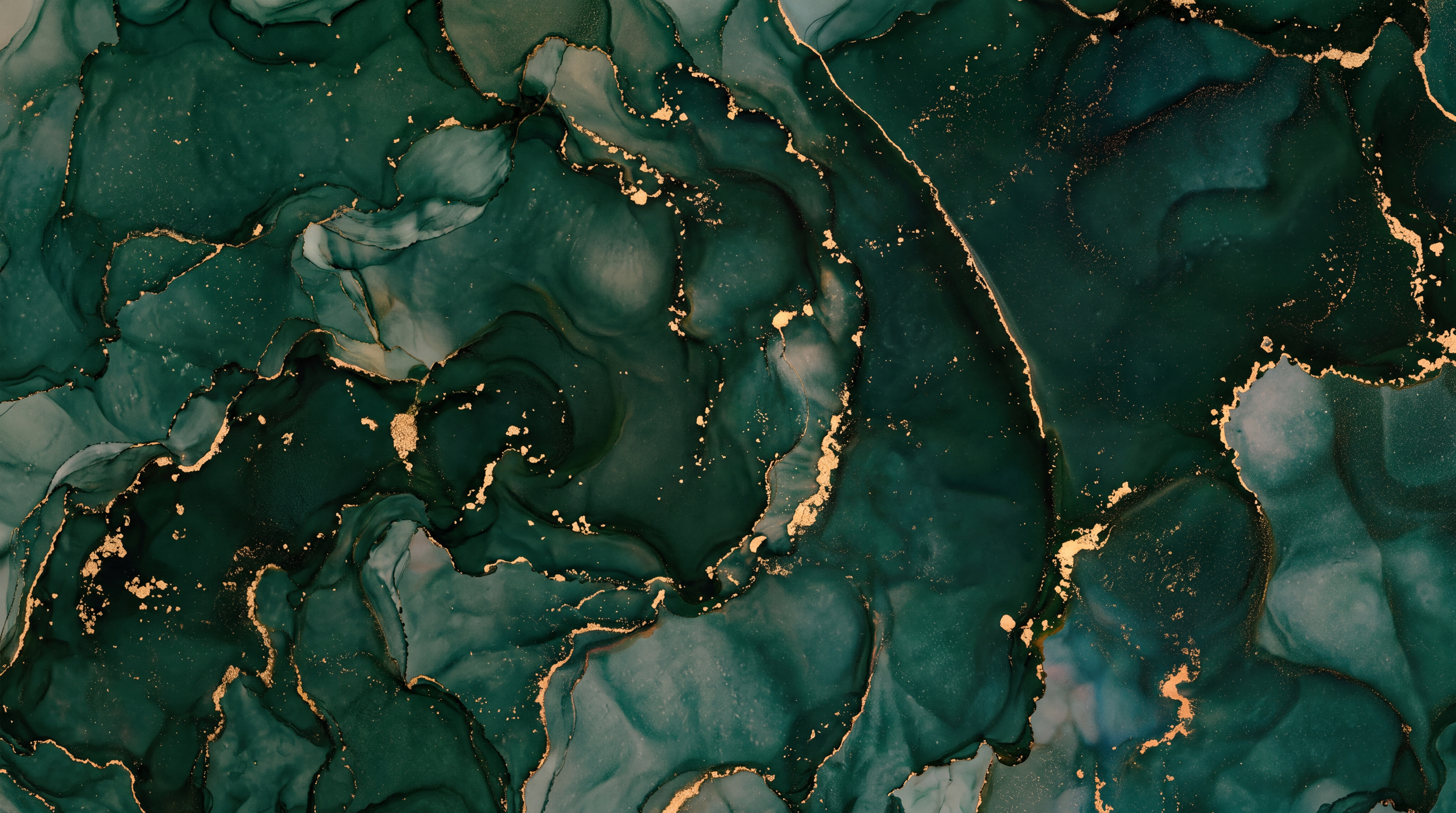 Green Marble Decorative Layered Wallpaper Mural Bedroom-wallpaper-murals, Peel-and-stick Finish