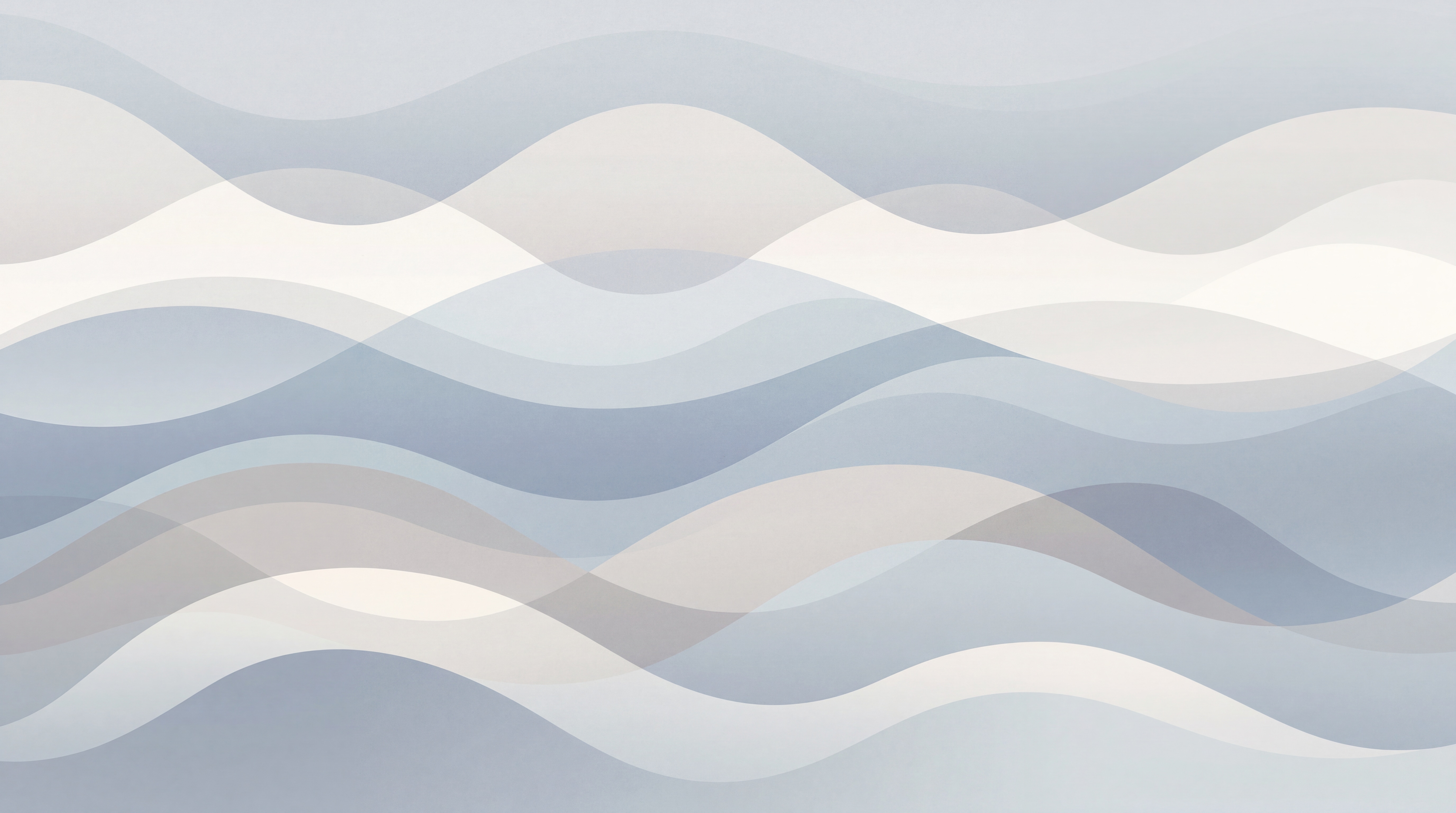 Blue Waves Artful Textured Wallpaper Mural, Peel-and-stick Finish