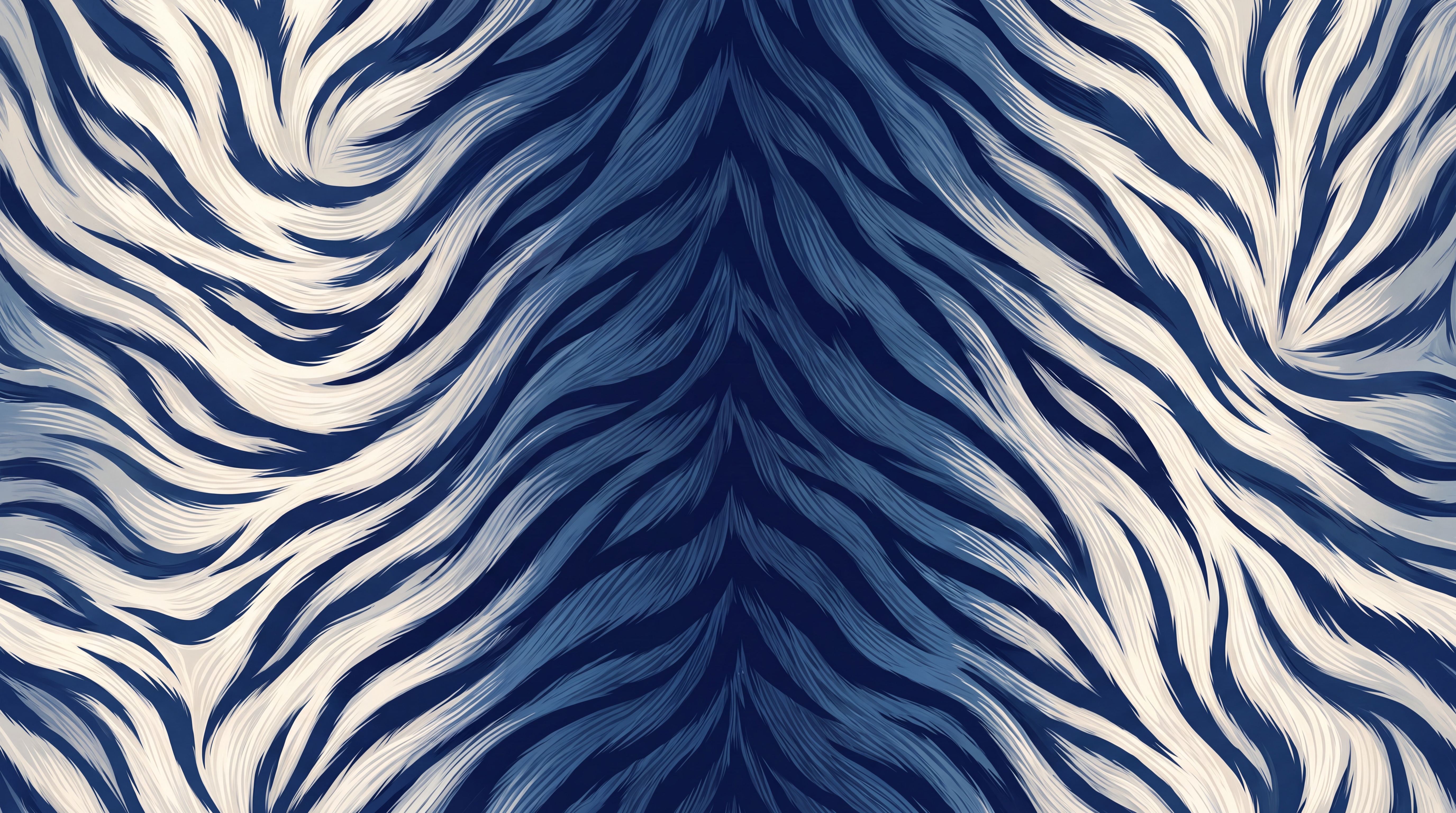Navy Zebra Wallpaper Mural, Peel-and-stick Finish
