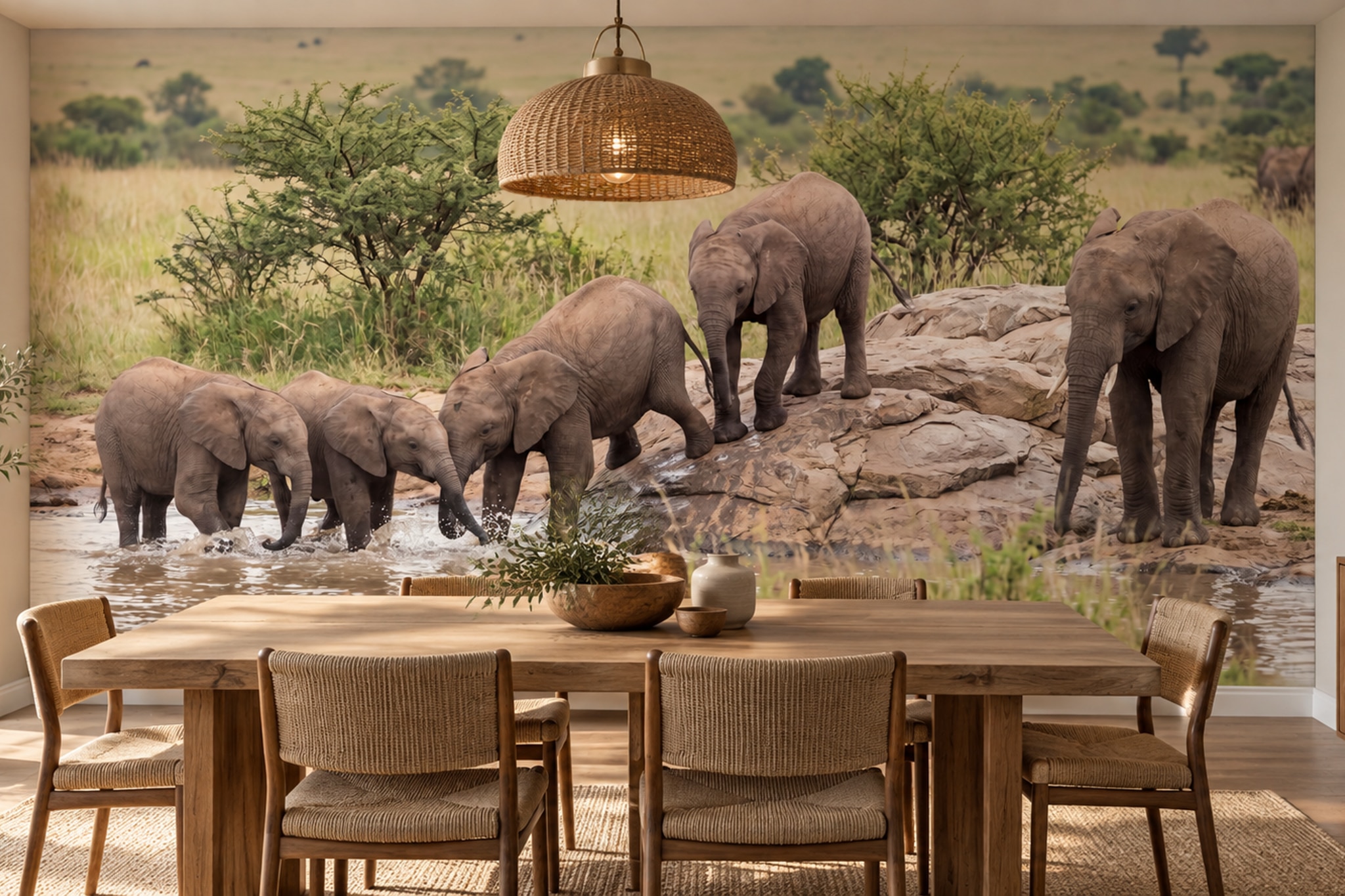 Grey Pattern Decorative Wallpaper Mural Layered Layered Detail Wallpaper Dining-room-wallpaper-murals, Peel-and-stick Finish