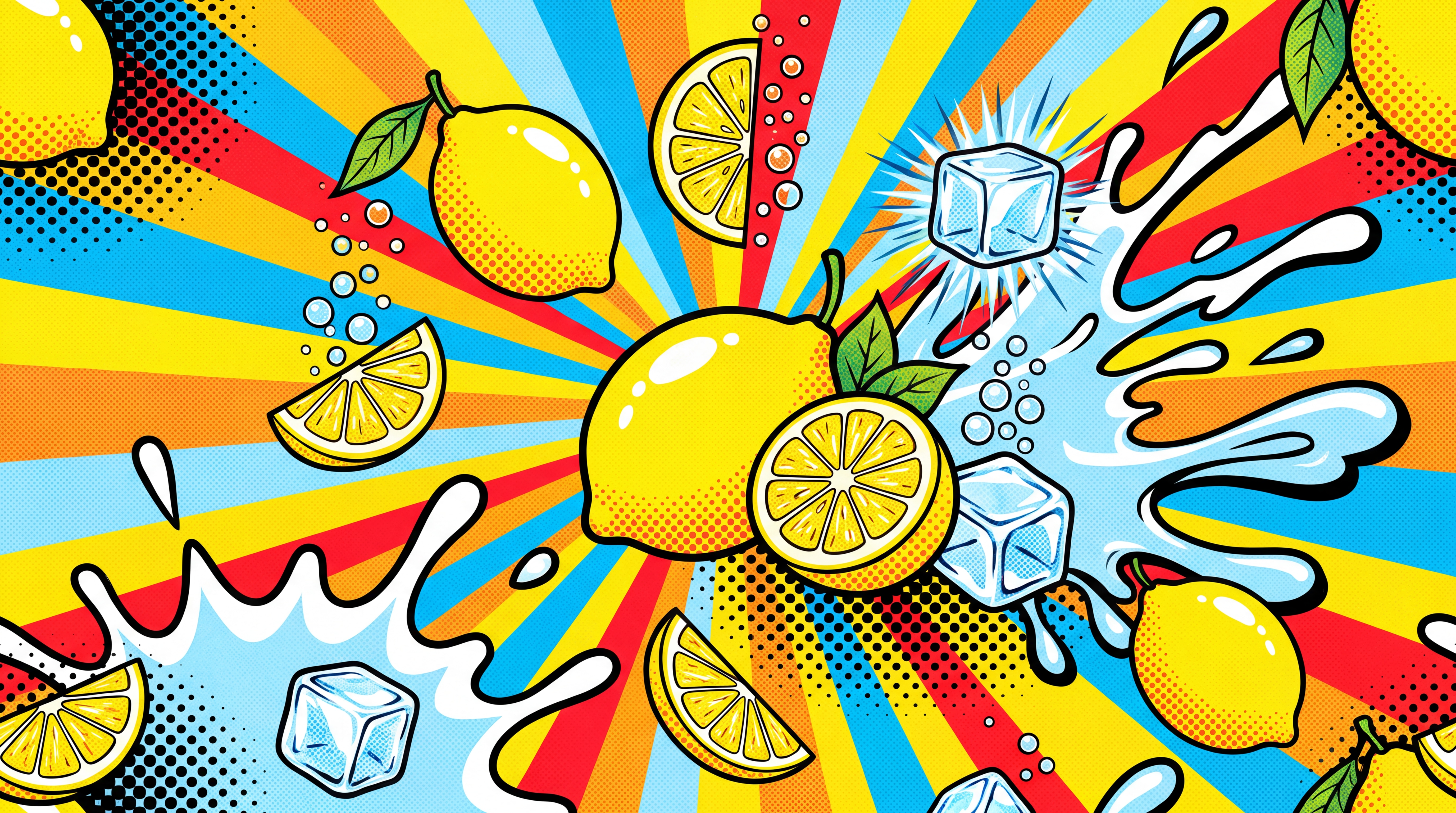 Yellow Pattern Decorative Painterly Wallpaper Mural, Peel-and-stick Finish