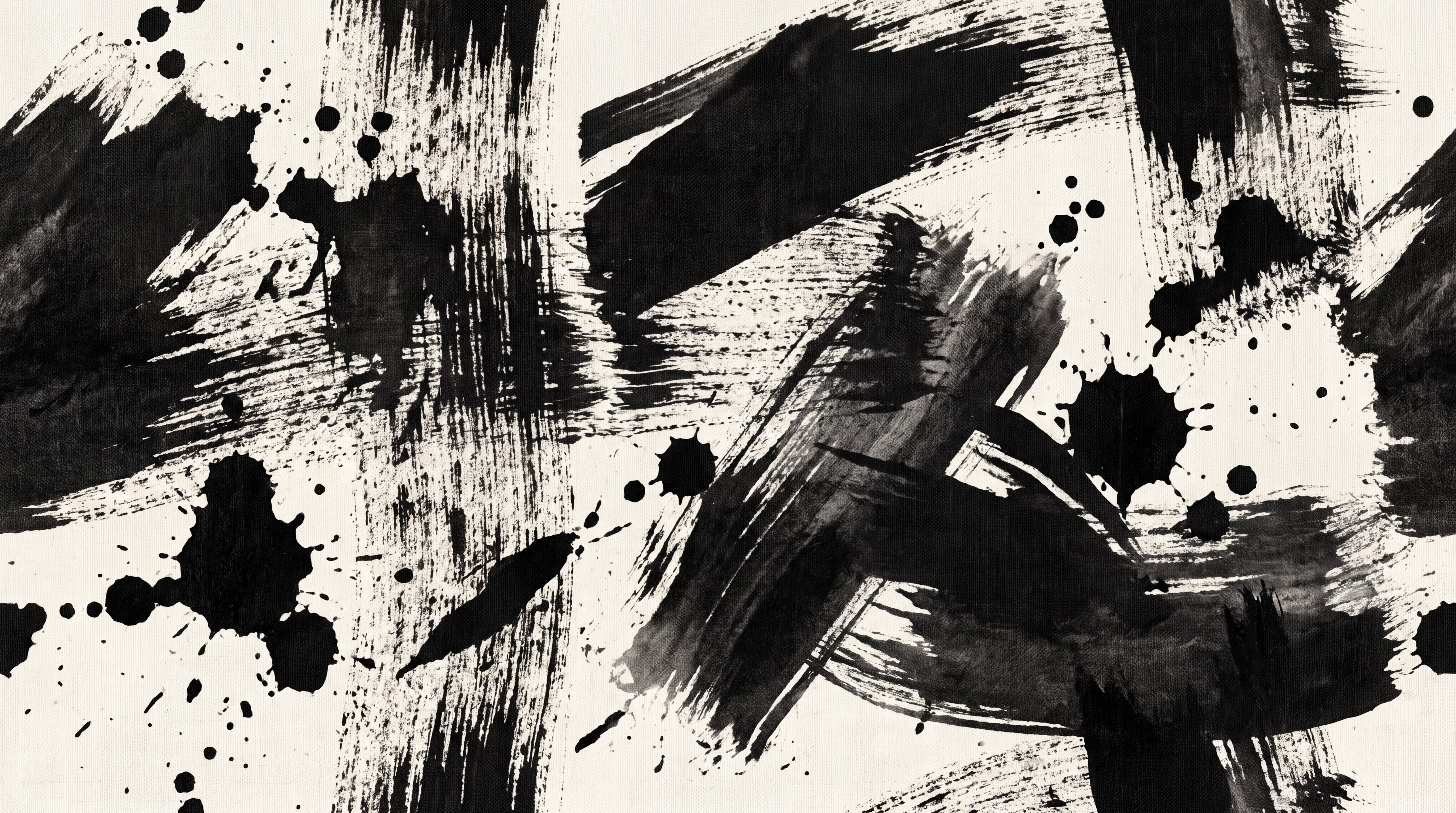 Black Pattern Decorative Wallpaper Mural Layered, Peel-and-stick Finish
