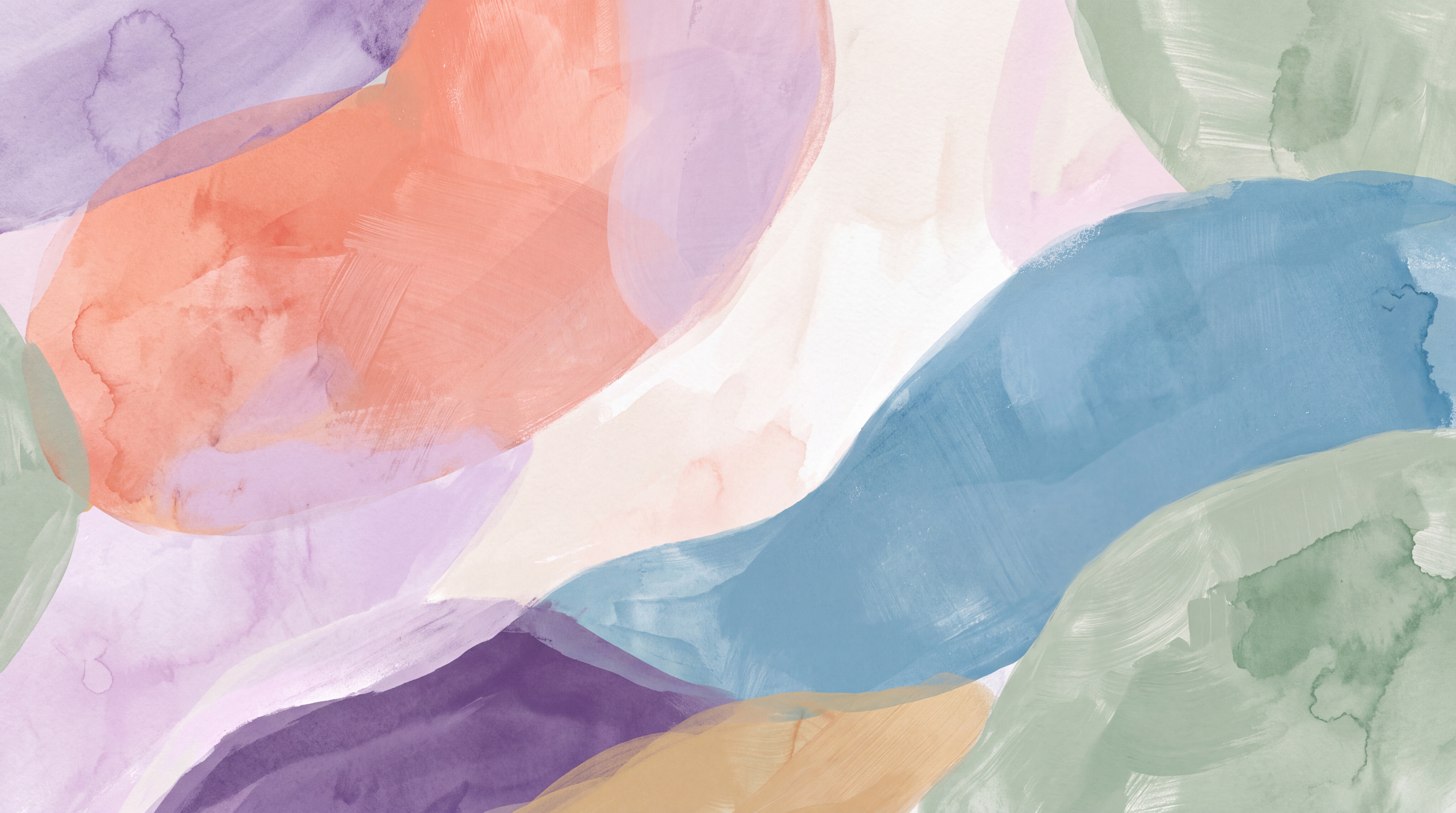 Pastel Shaped Abstract Decorative Wallpaper Mural, Peel-and-stick Finish