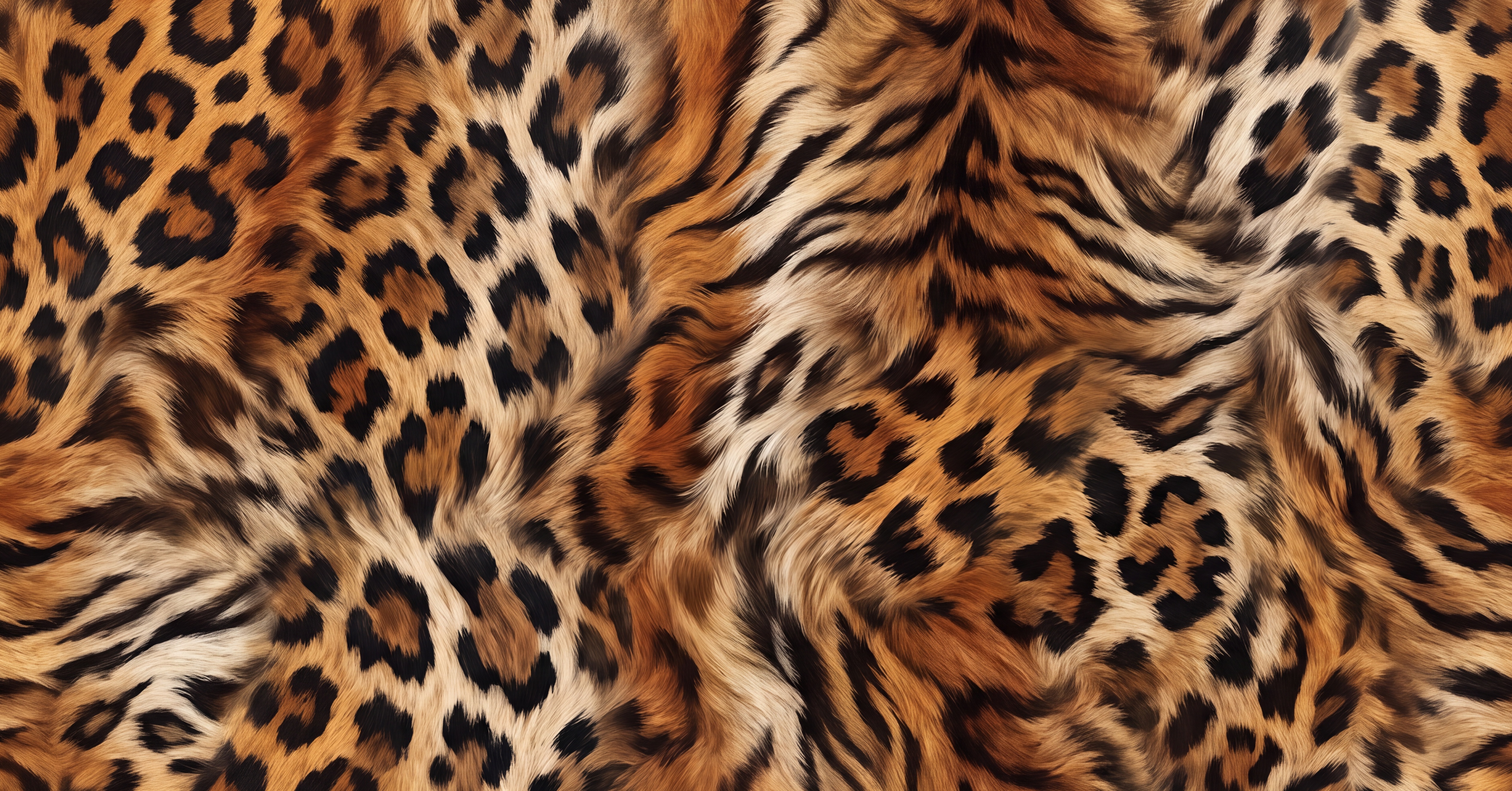 Brown Leopard Wallpaper Mural, Shown In A Bedroom, Peel-and-stick Finish