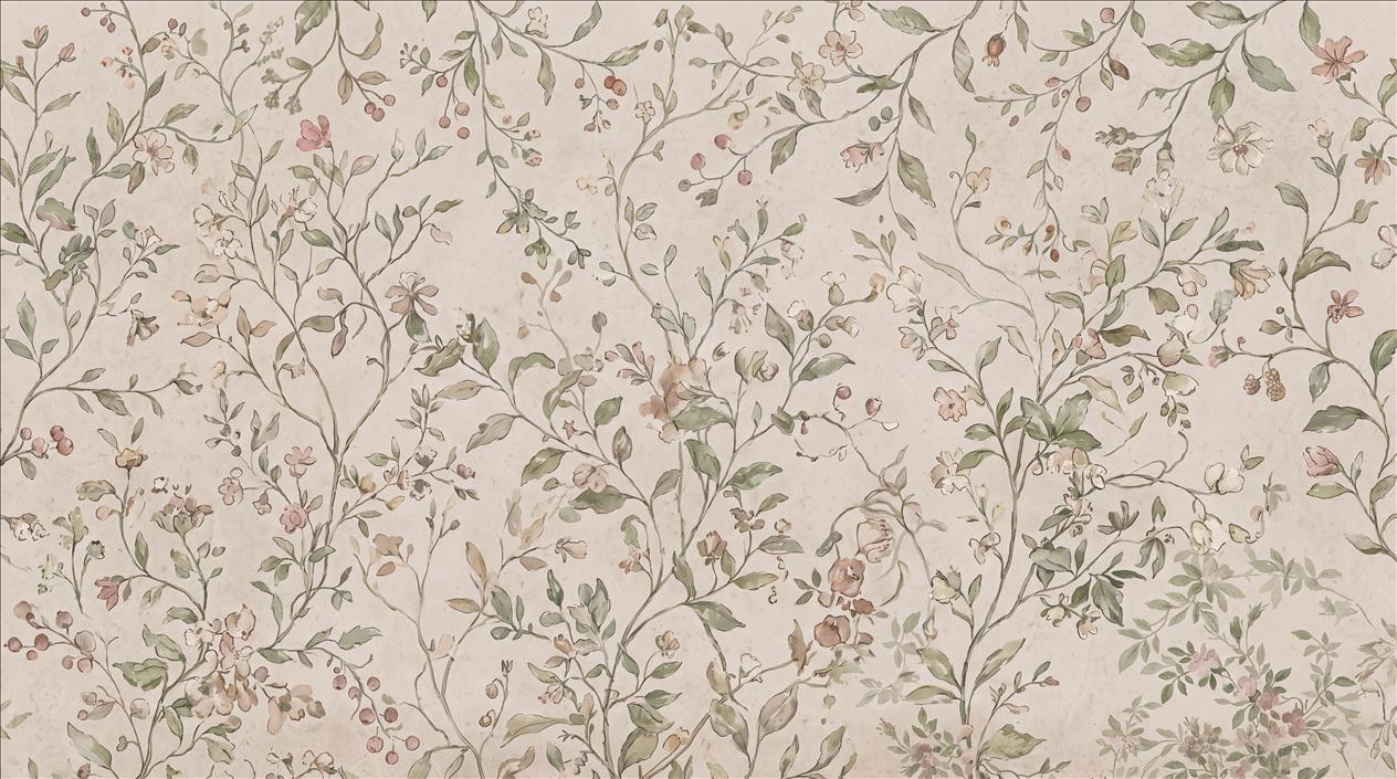 Tan And Neutral Abstract Forms Painterly Wallpaper Mural Accent-wall-wallpaper-murals, Peel-and-stick Finish