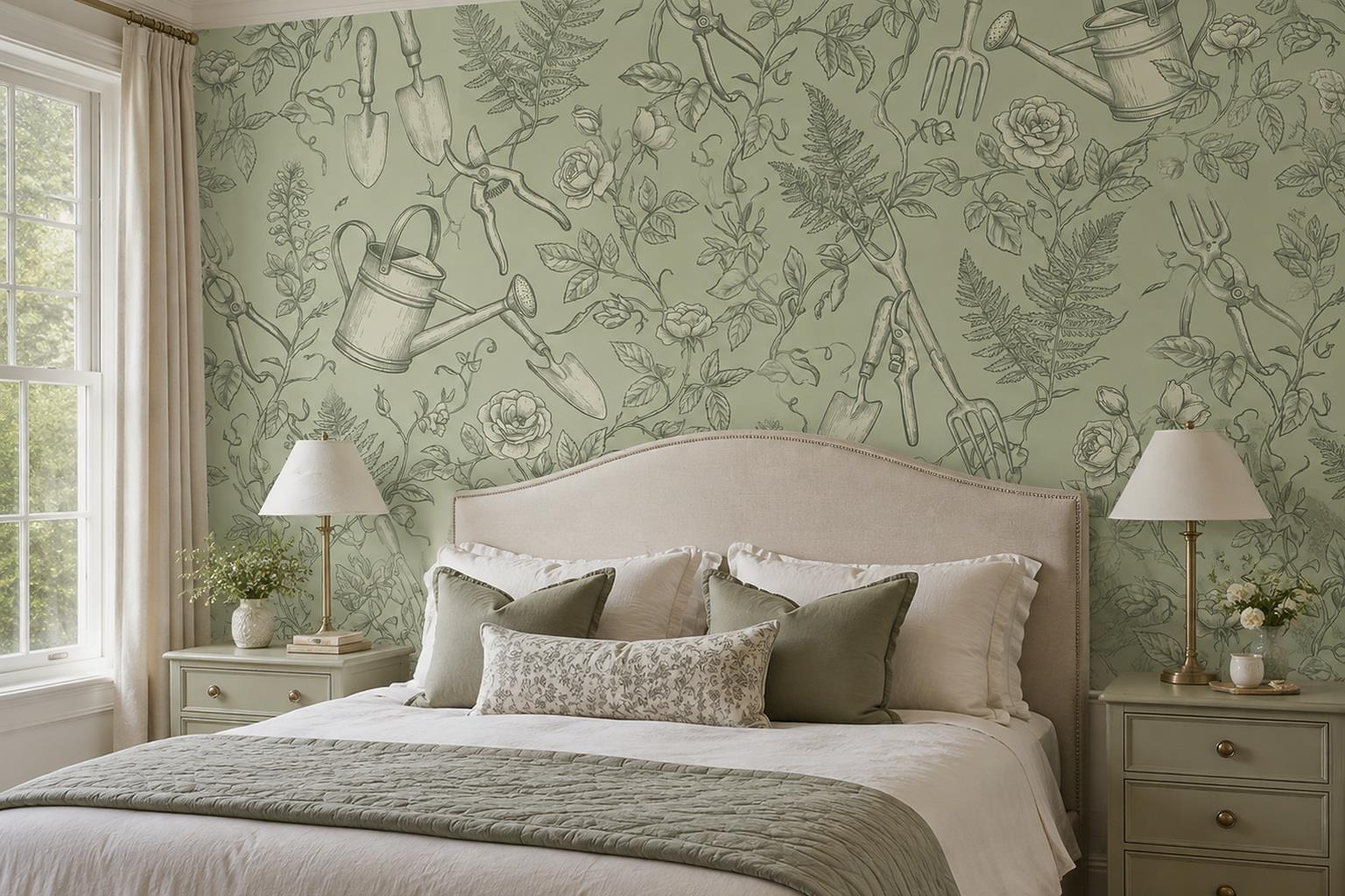 Tan And Neutral Abstract Forms Wallpaper Mural Layered Decorative Bedroom-wallpaper-murals, Peel-and-stick Finish