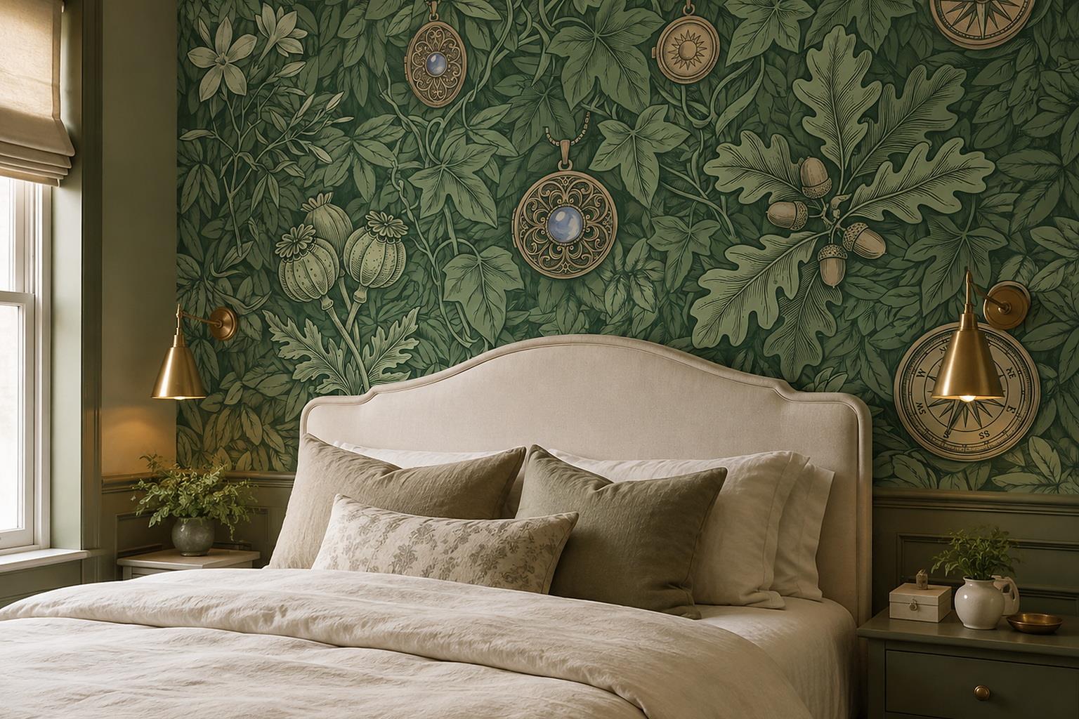 Tan And Neutral Abstract Forms Wallpaper Mural Layered Rhythm Bedroom-wallpaper-murals, Peel-and-stick Finish