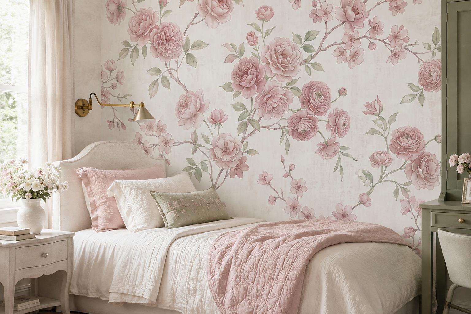 Tan And Neutral Abstract Forms Wallpaper Mural Layered Organic Accent-wall-wallpaper-murals, Peel-and-stick Finish