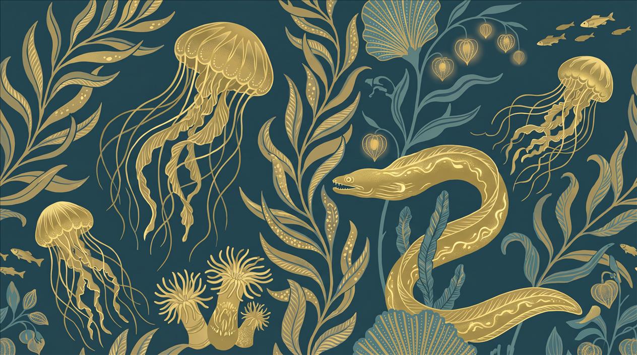 Tan And Neutral Abstract Forms Wallpaper Mural Layered Layered Accent-wall-wallpaper-murals, Peel-and-stick Finish
