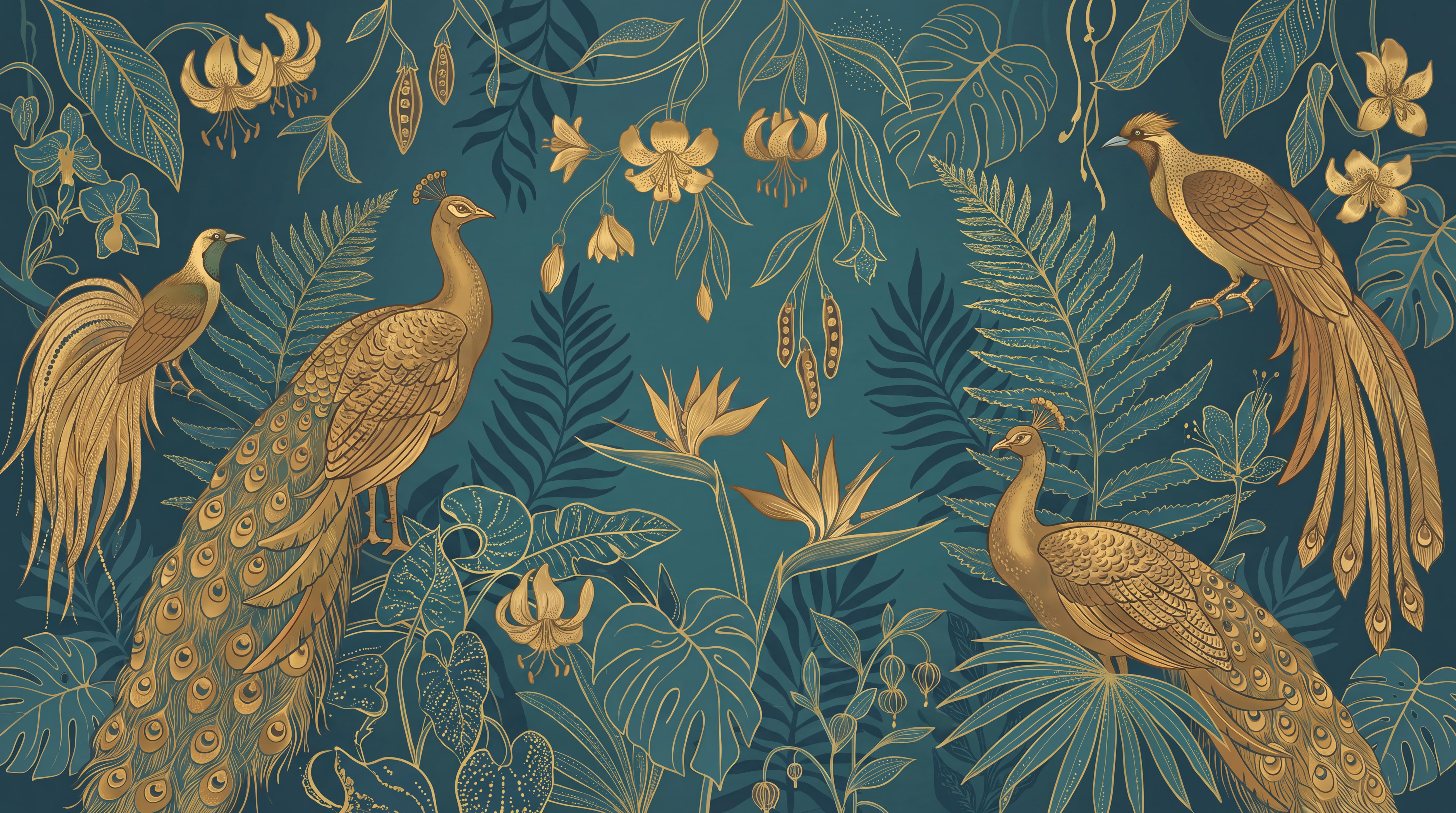 Tan And Neutral Abstract Forms Wallpaper Mural Layered Atmospheric, Peel-and-stick Finish