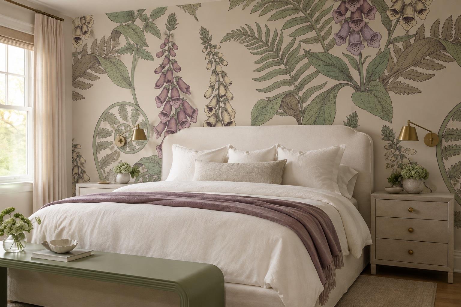 Tan And Neutral Abstract Forms Wallpaper Mural Layered Hand Bedroom-wallpaper-murals, Peel-and-stick Finish