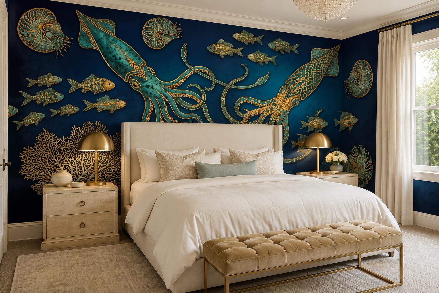 Tan And Neutral Abstract Forms Wallpaper Mural Layered Surface Bedroom-wallpaper-murals, Peel-and-stick Finish