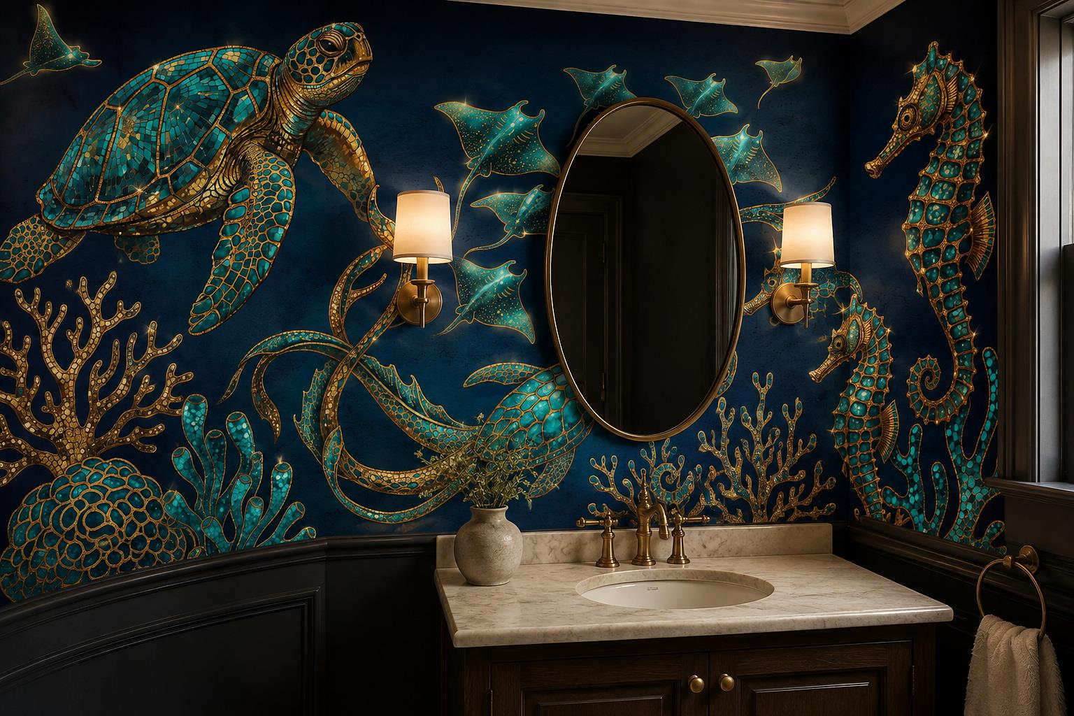 Tan And Neutral Abstract Forms Wallpaper Mural Layered Contour Accent-wall-wallpaper-murals, Peel-and-stick Finish