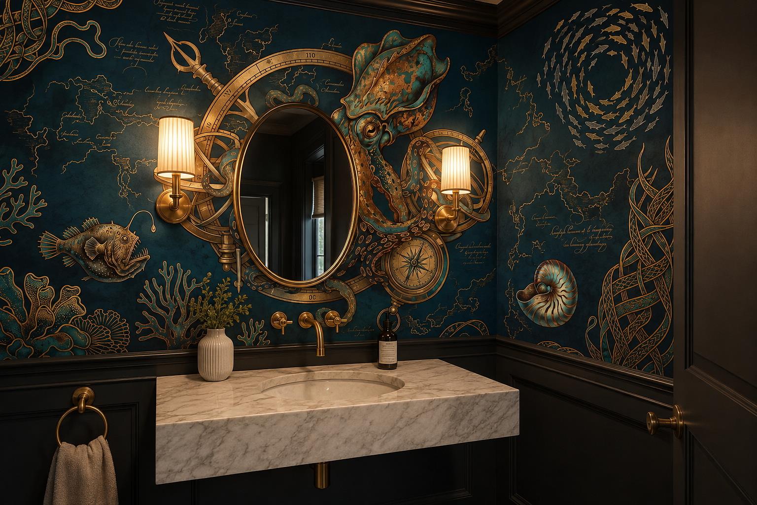 Tan And Neutral Abstract Forms Wallpaper Mural Layered Forms Accent-wall-wallpaper-murals, Peel-and-stick Finish