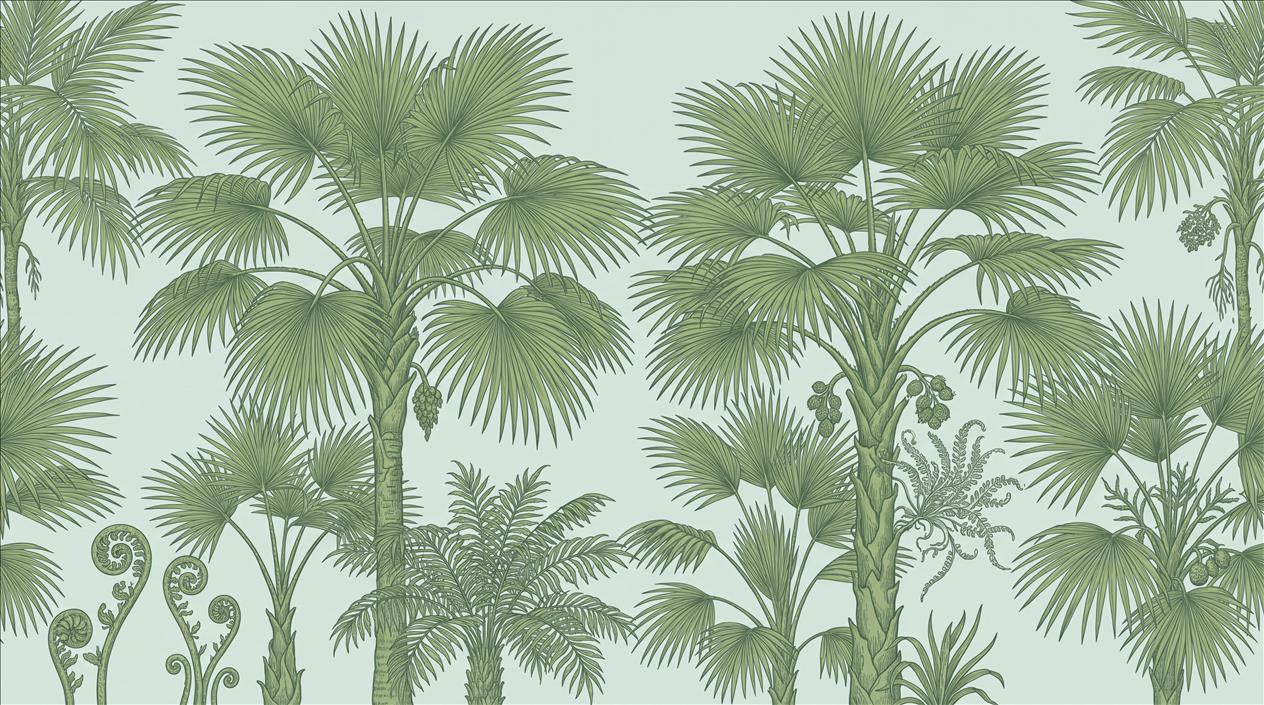 Tan And Neutral Abstract Forms Wallpaper Mural Layered Soft Accent-wall-wallpaper-murals, Peel-and-stick Finish