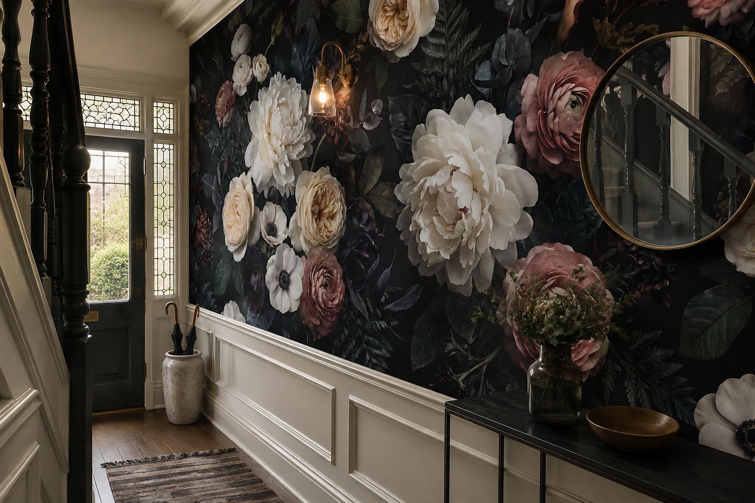 Tan And Neutral Abstract Forms Wallpaper Rhythm Wallpaper Mural Entryway-wallpaper-murals, Peel-and-stick Finish