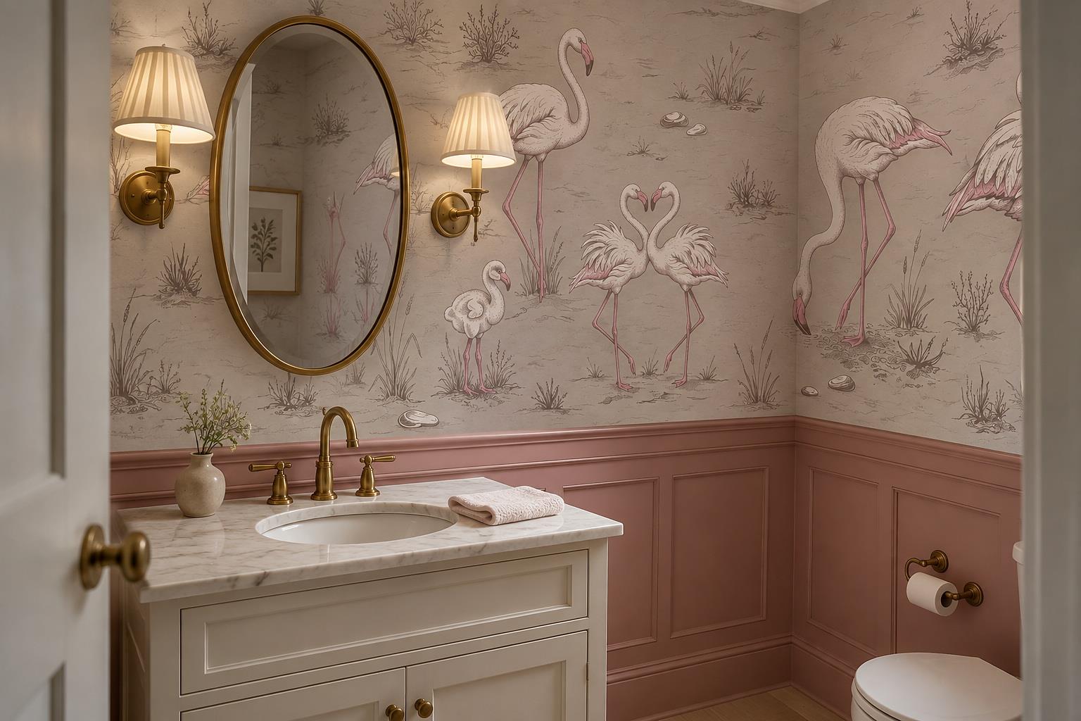 Tan And Neutral Abstract Forms Wallpaper Tones Wallpaper Mural Accent-wall-wallpaper-murals, Peel-and-stick Finish