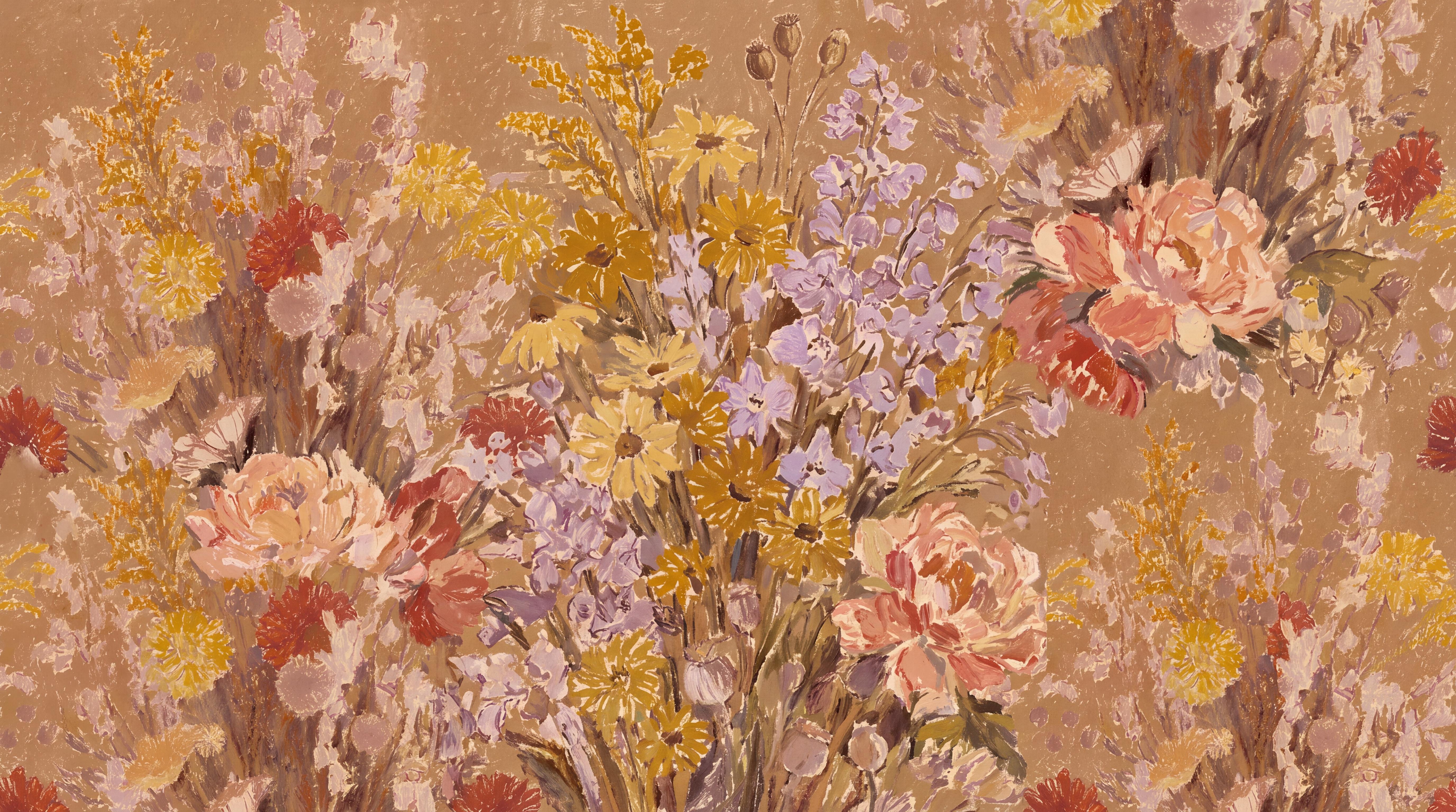 Tan And Neutral Abstract Forms Wallpaper Surface Wallpaper Mural, Peel-and-stick Finish