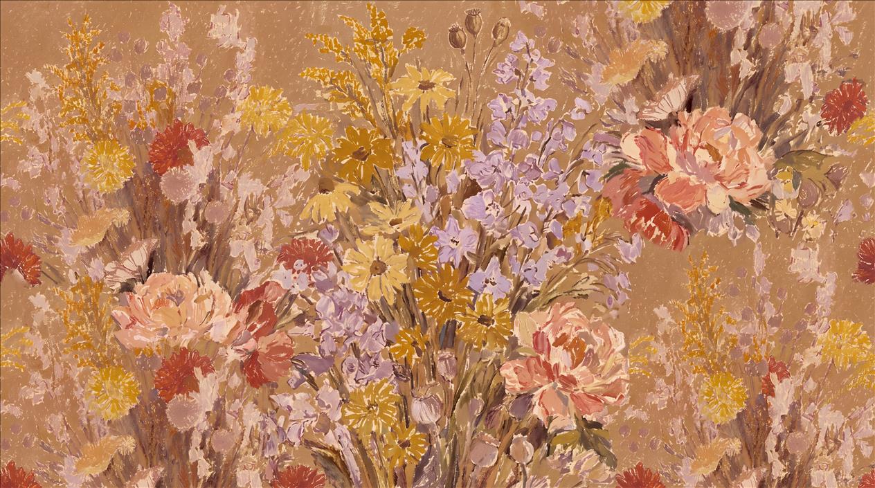 Tan And Neutral Abstract Forms Wallpaper Surface Wallpaper Mural Accent-wall-wallpaper-murals, Peel-and-stick Finish